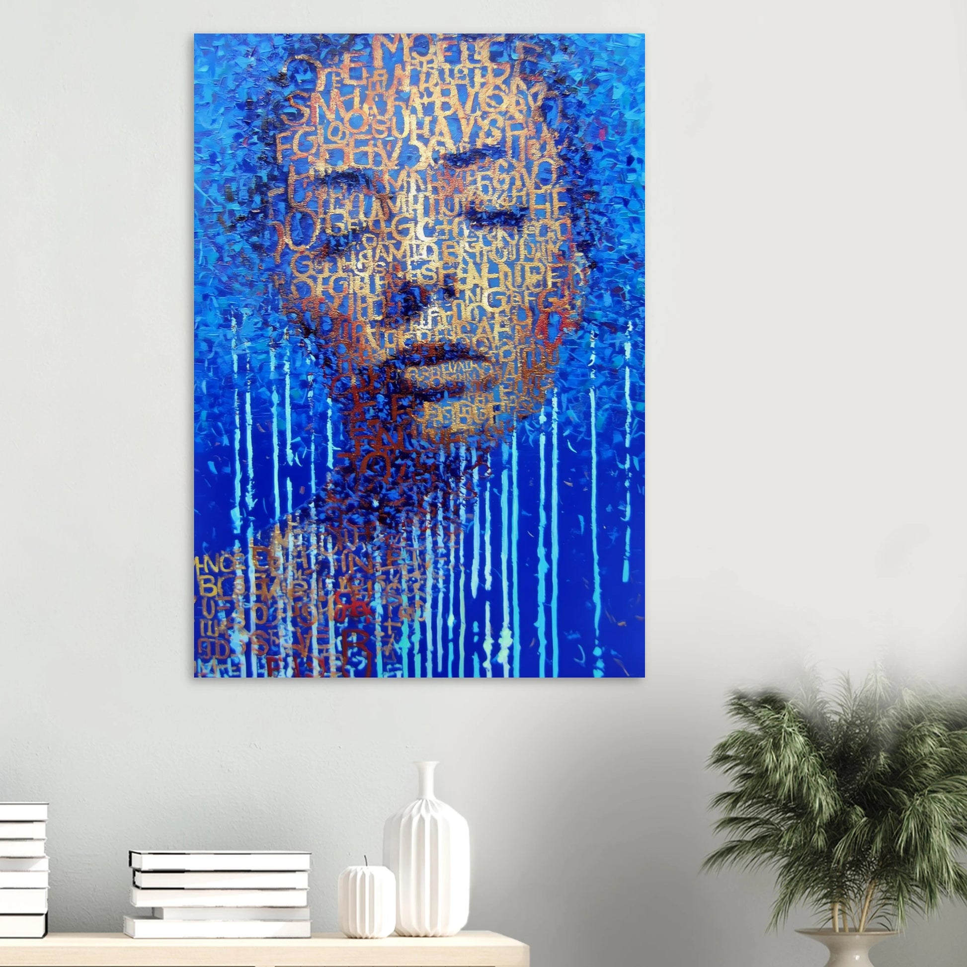 Visage de Lettres — affiche d'art — vue 6 — art mural STNCL