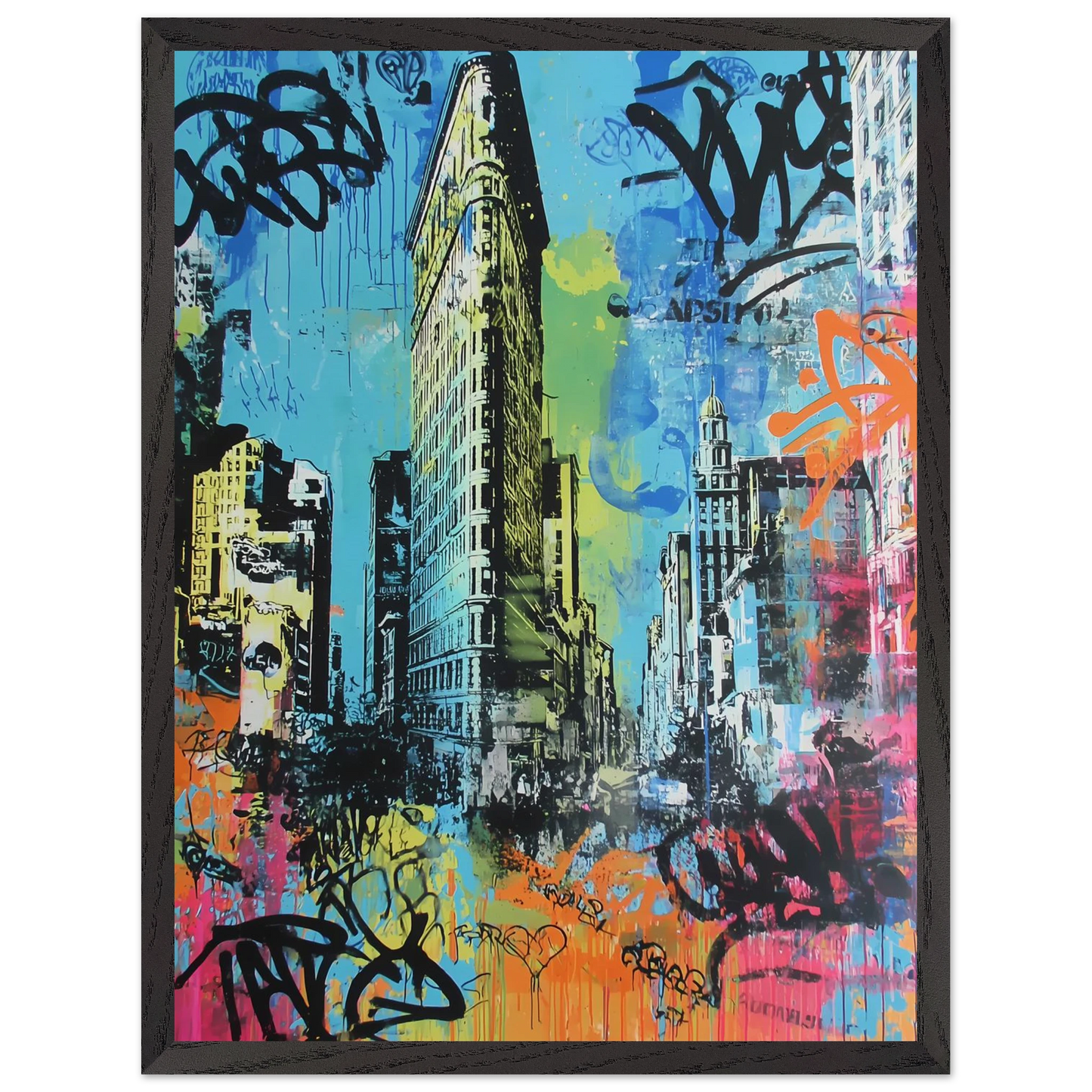 Proue de Manhattan — tableau encadré bois — vue 15 — art mural STNCL