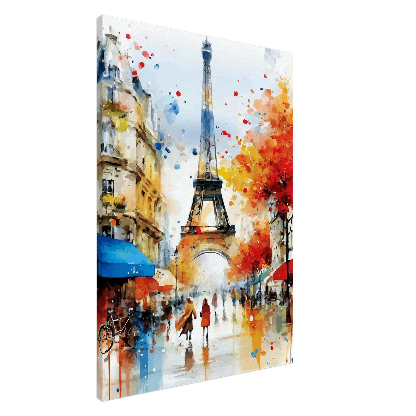 Paris Sous les Éclaboussures — tableau sur toile — art mural STNCL