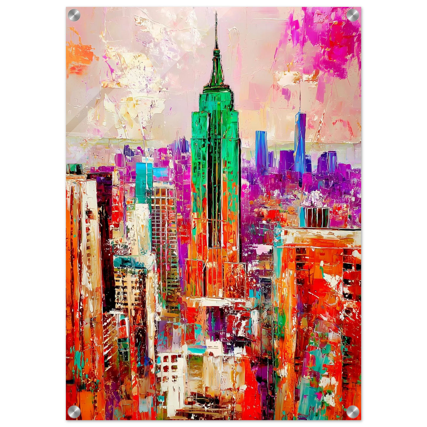 New York en Couleurs — tableau plexiglas — vue 2 — art mural STNCL