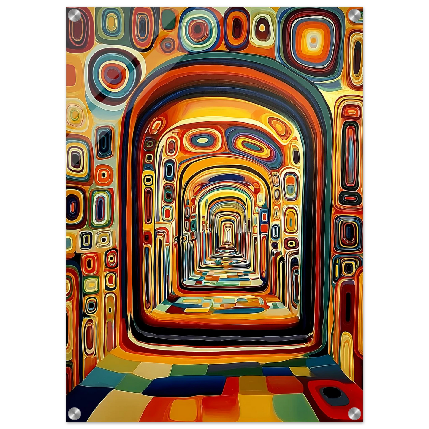 Enfilade Sans Fin — tableau plexiglas — vue 2 — art mural STNCL