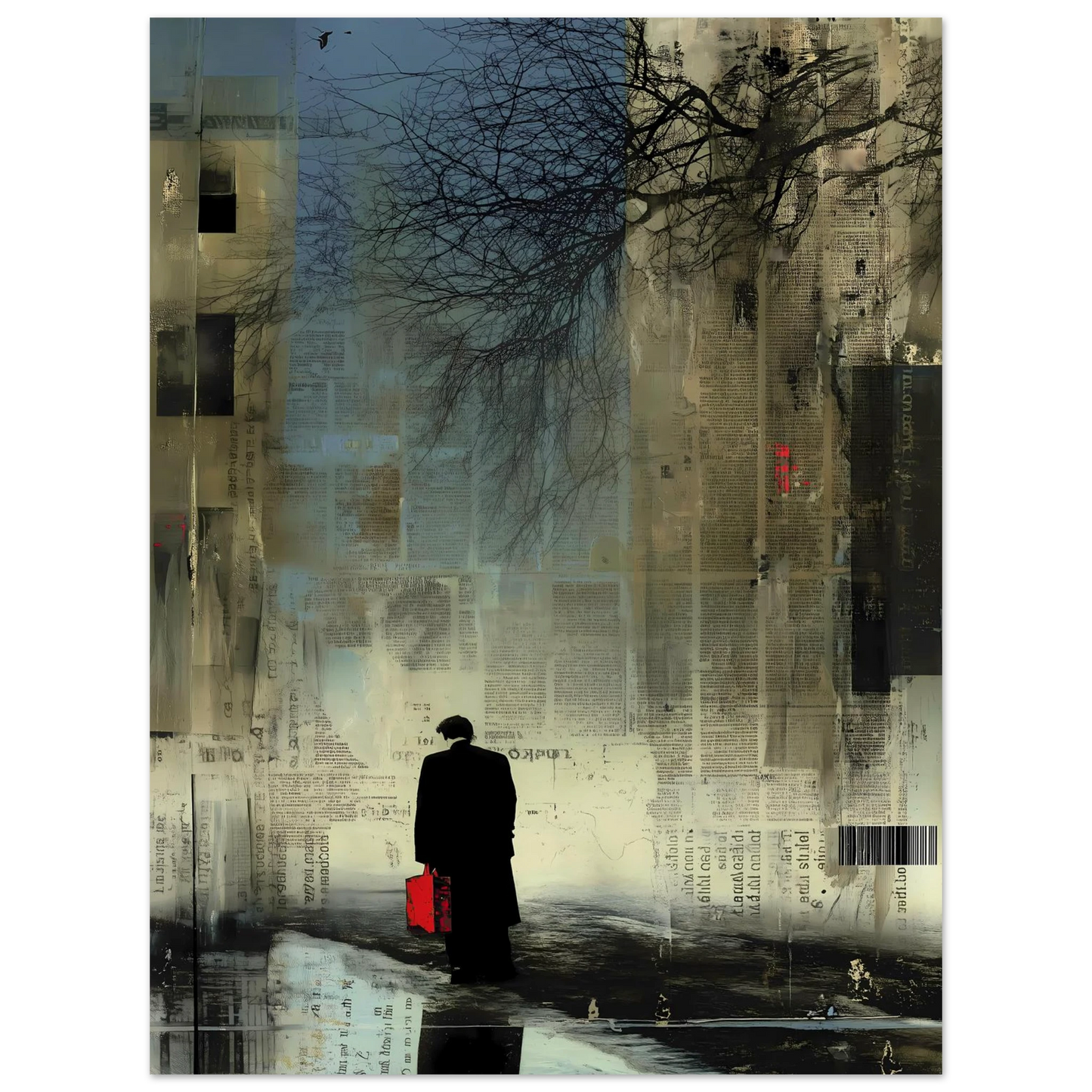 La Valise Rouge — affiche d'art — vue 3 — art mural STNCL