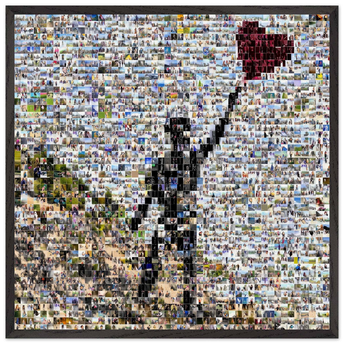 Voyageurs en Liberté Infinie — tableau encadré bois — art mural STNCL