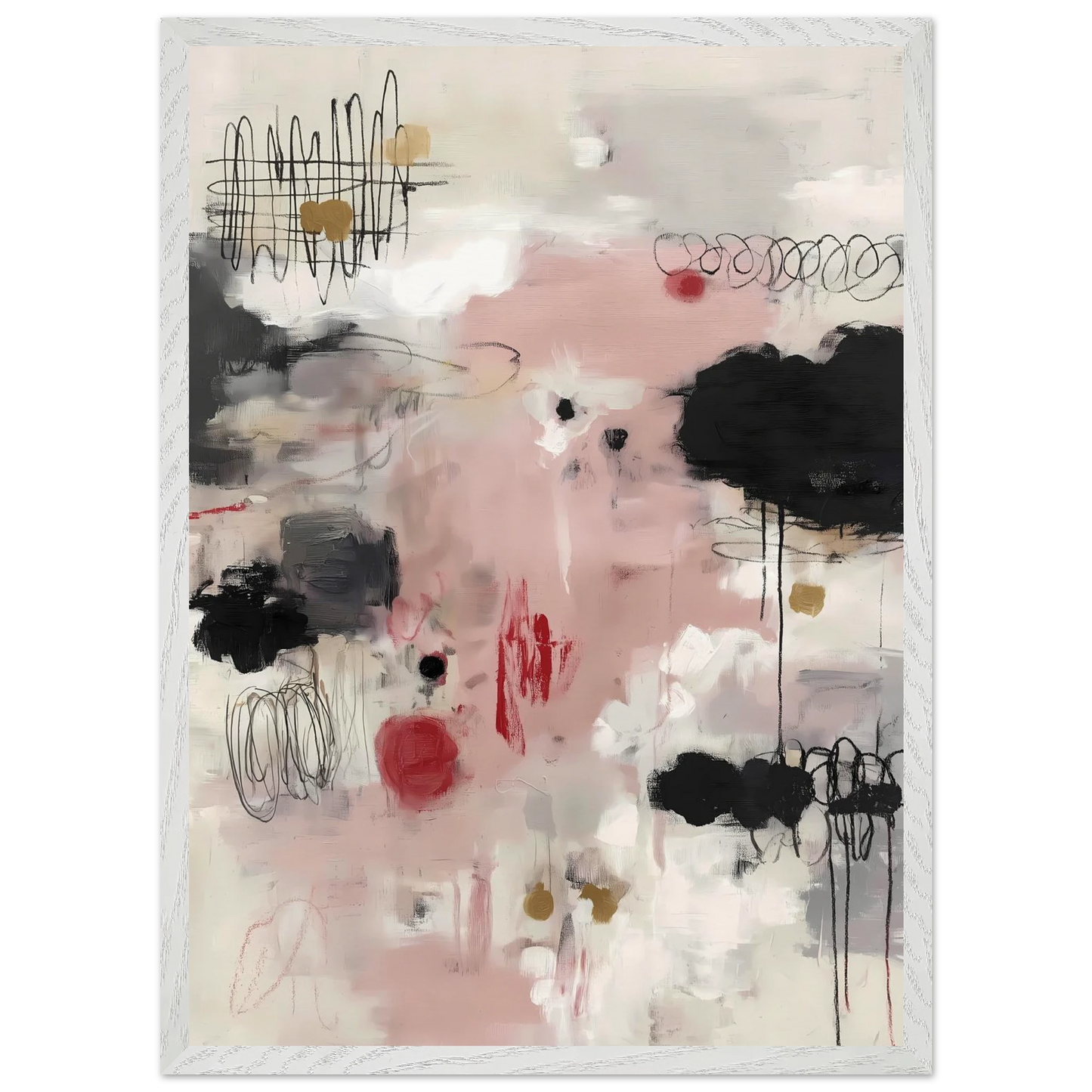Murmure Poudré — tableau encadré bois — vue 11 — art mural STNCL