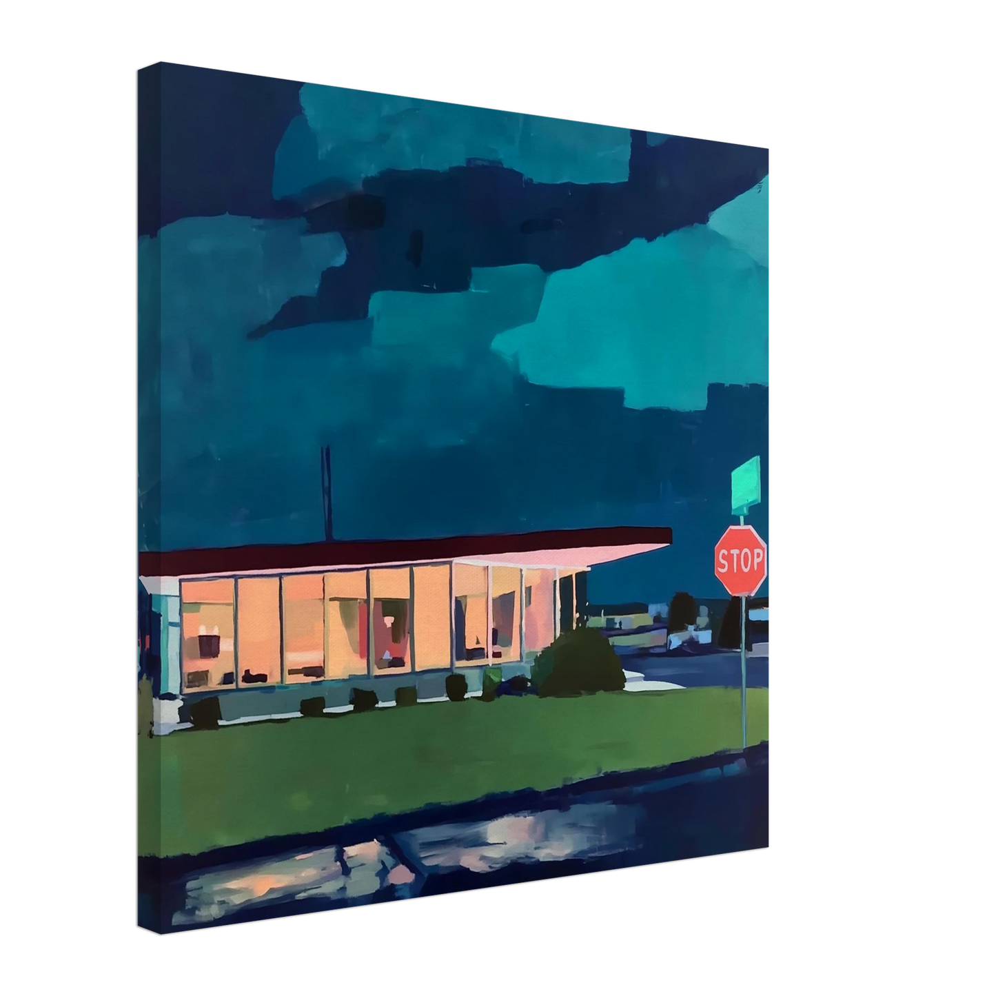 Lumière sur la Route — tableau sur toile — art mural STNCL