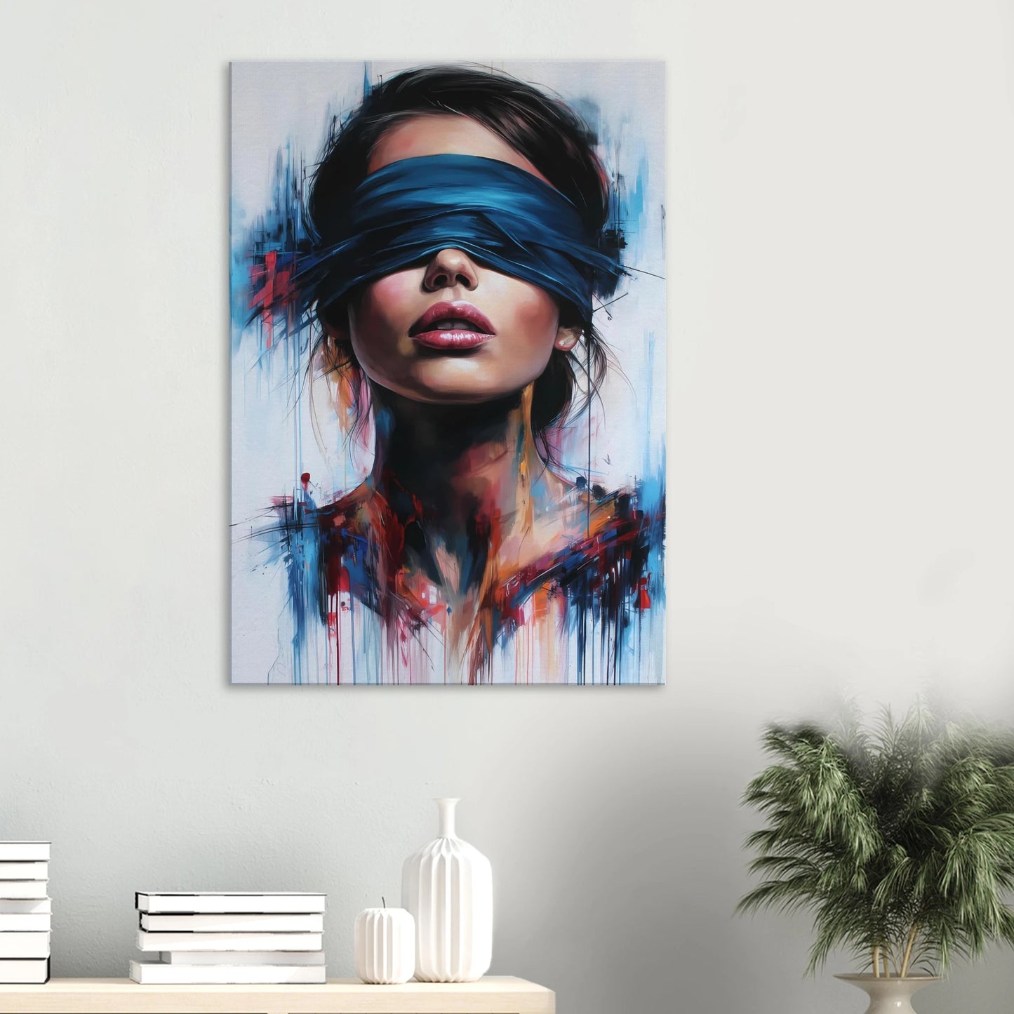 Sous le Bandeau — tableau sur toile — vue 6 — art mural STNCL