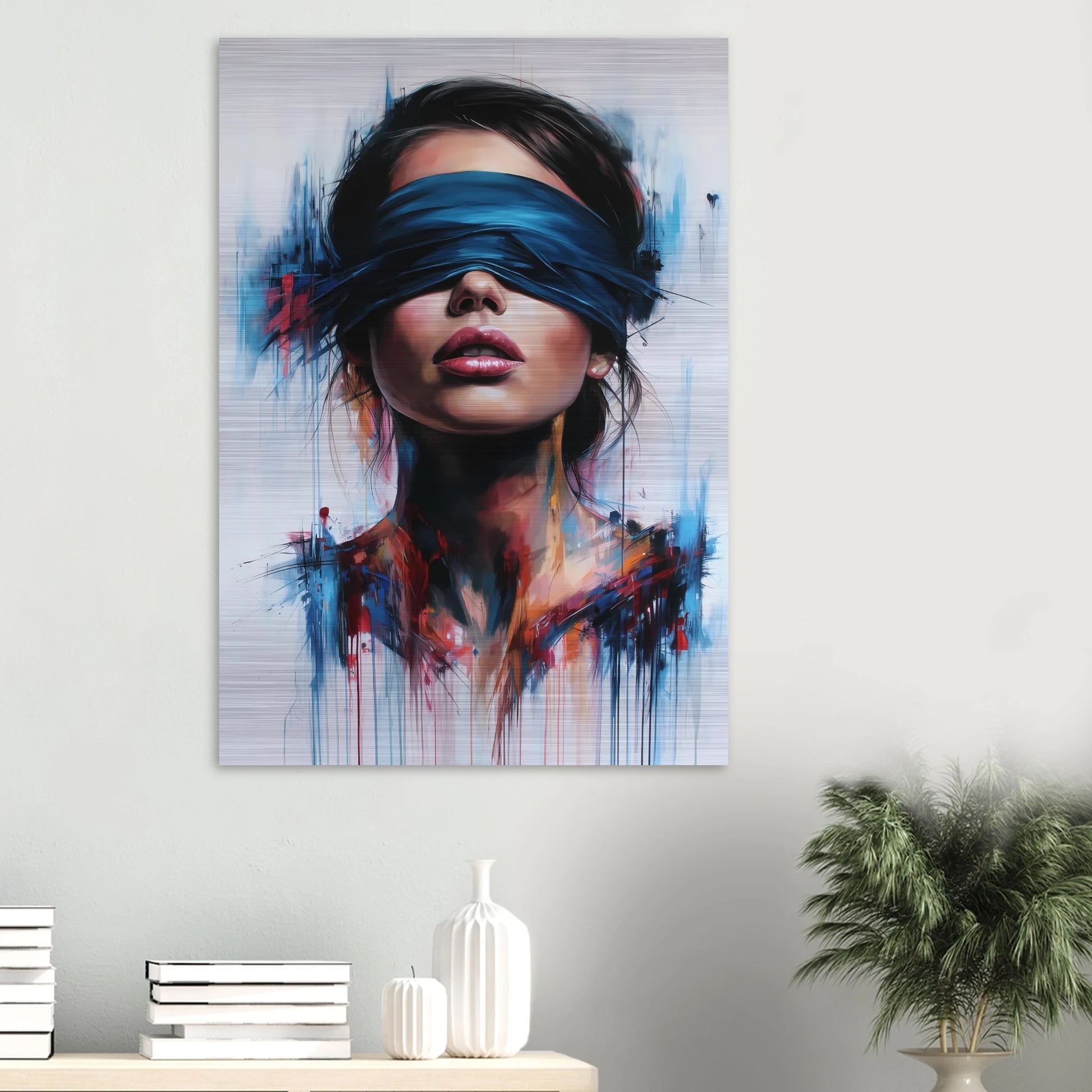 Sous le Bandeau — tableau aluminium — vue 6 — art mural STNCL