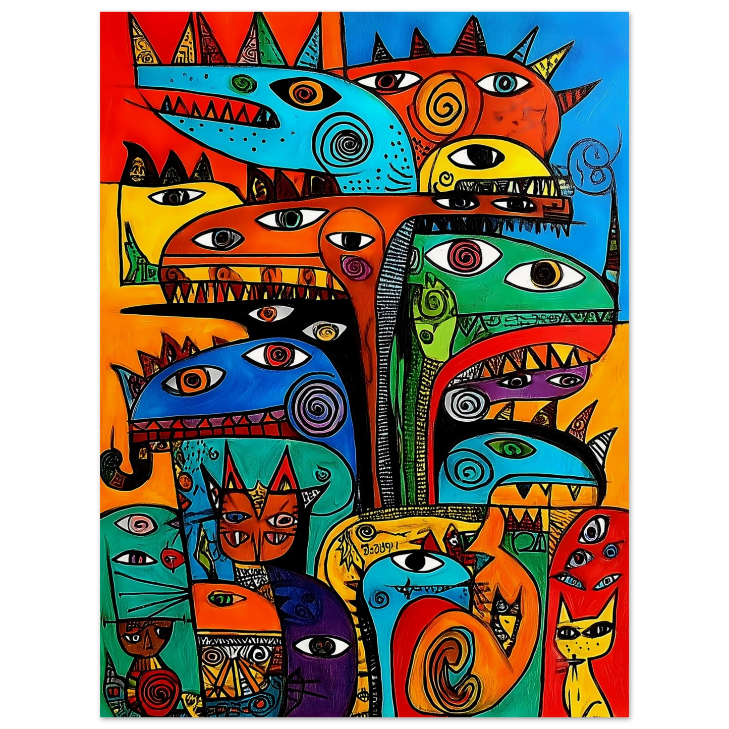 La Tribu — affiche d'art — vue 2 — art mural STNCL