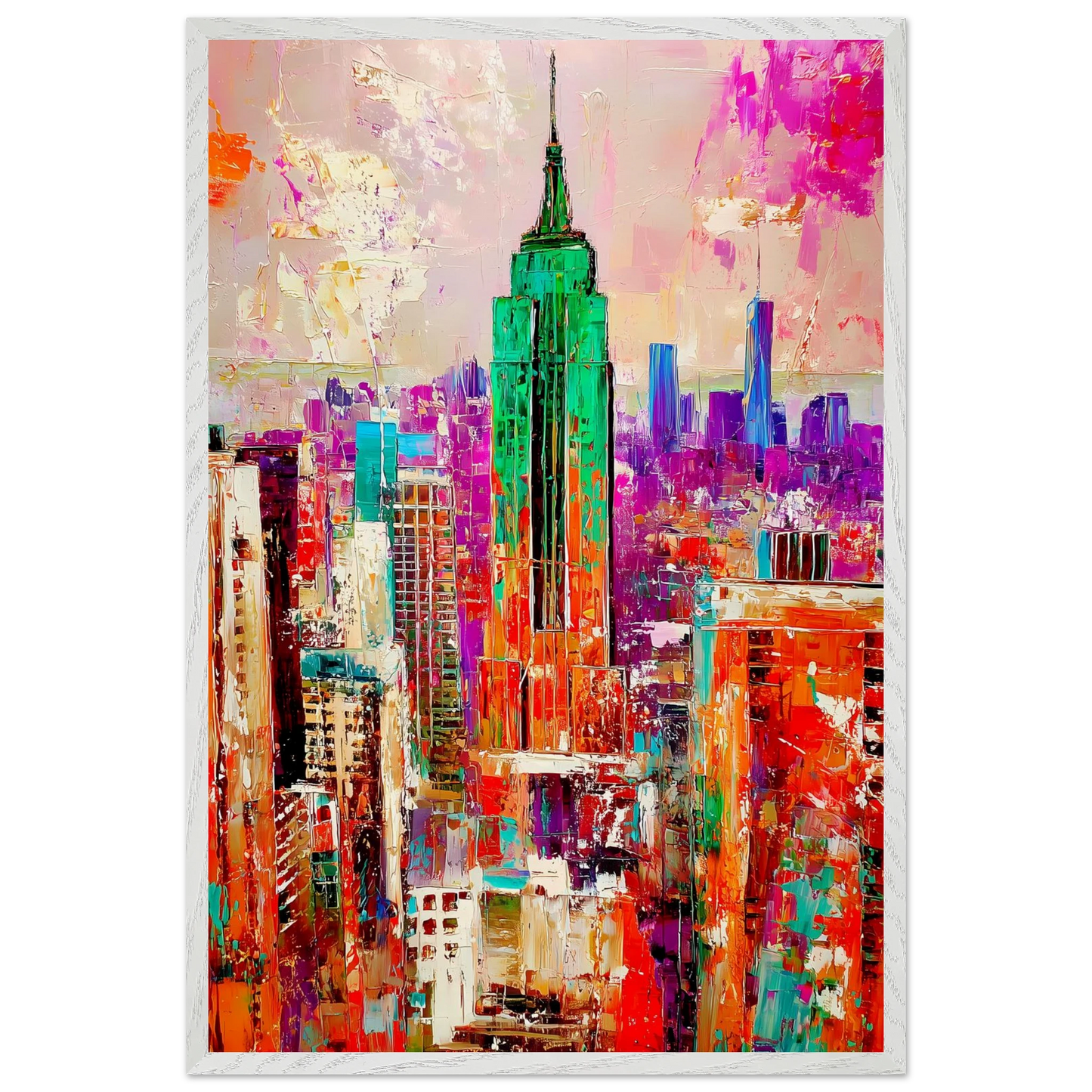 New York en Couleurs — tableau encadre bois — vue 7 — art mural STNCL