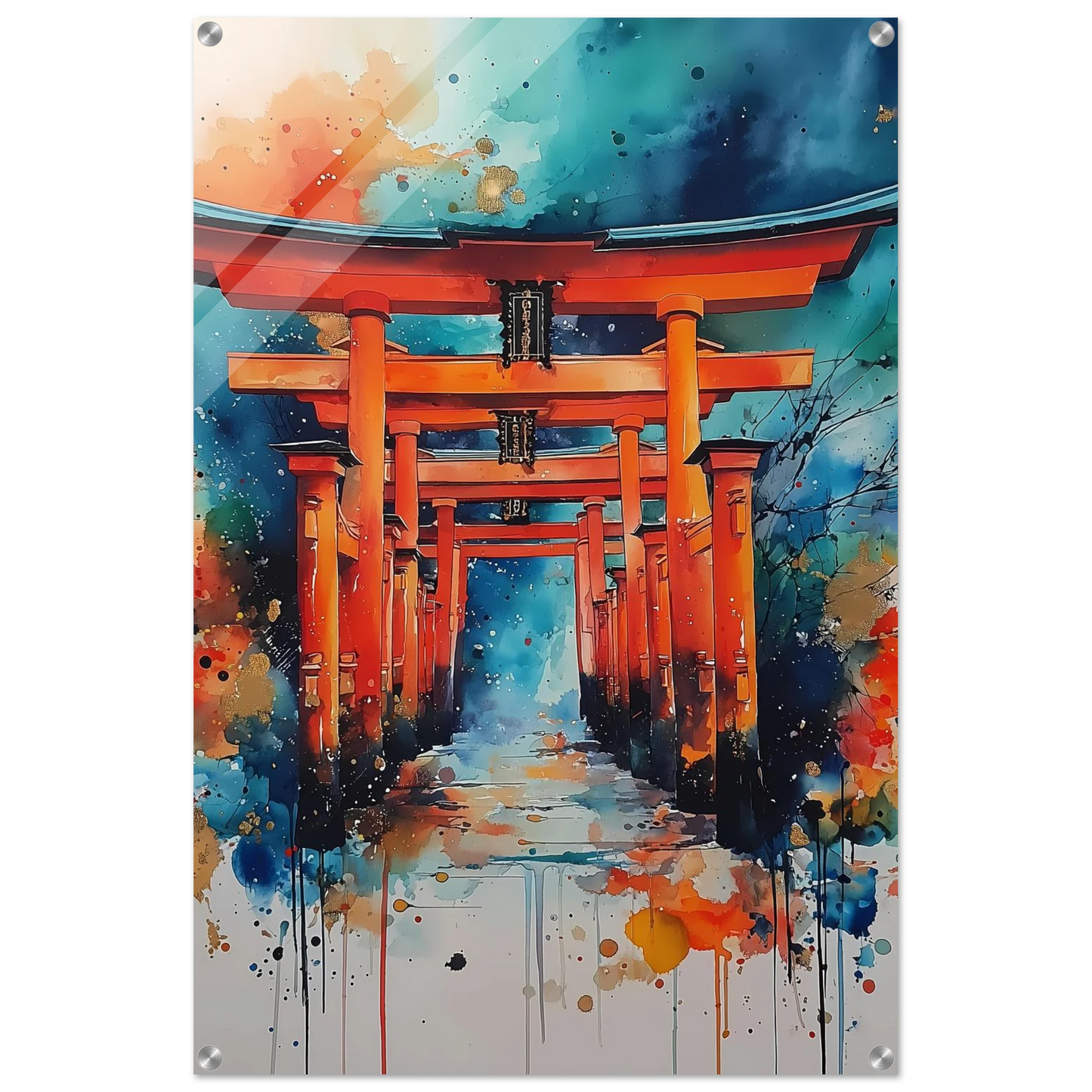 Le Sentier des Mille Portes — tableau plexiglas — vue 5 — art mural STNCL