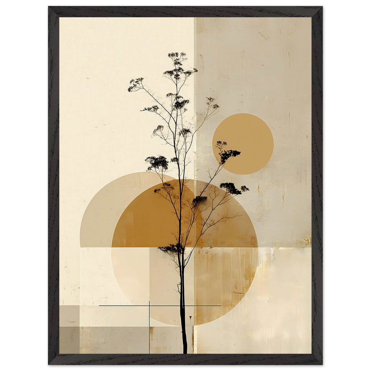 Silhouette au Clair de Lune — tableau encadré bois — vue 15 — art mural STNCL