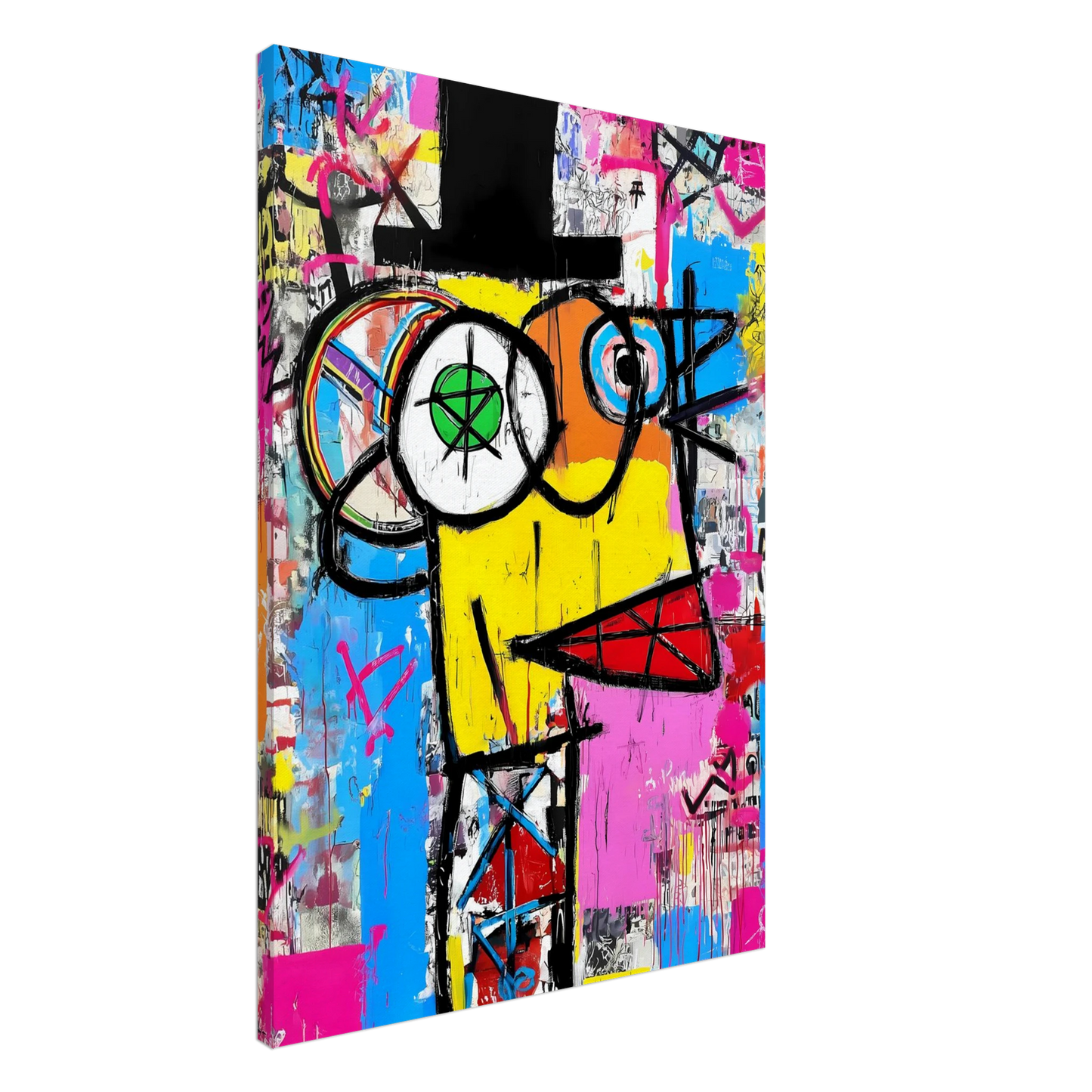 L'Homme au Chapeau Noir — tableau sur toile — art mural STNCL