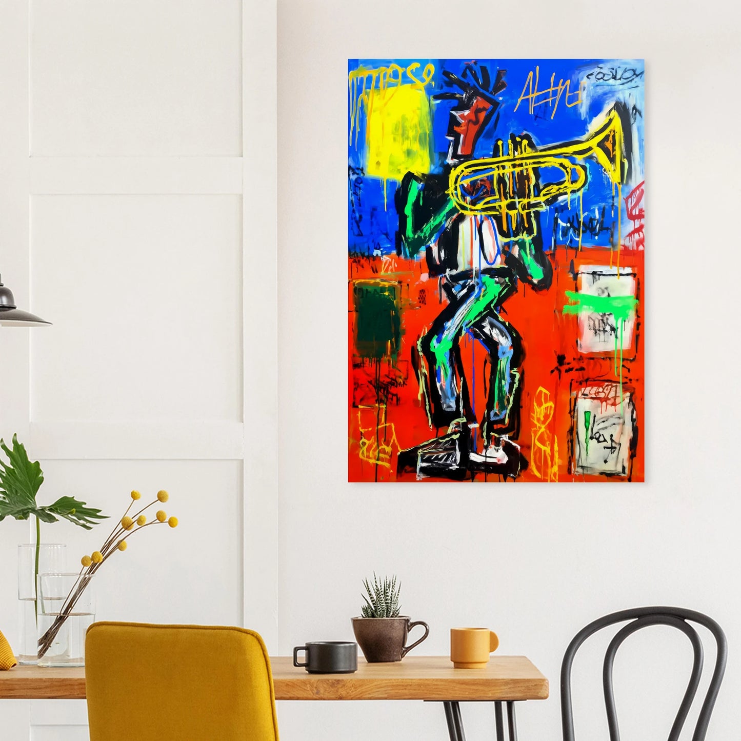 Le Trompettiste — affiche d'art — vue 8 — art mural STNCL