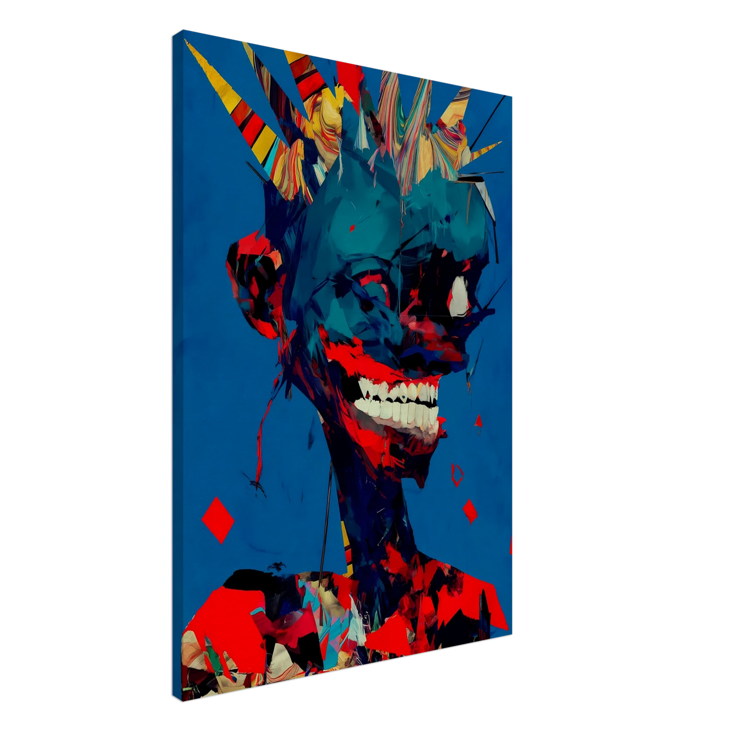 Le Rire Bleu — tableau sur toile — art mural STNCL