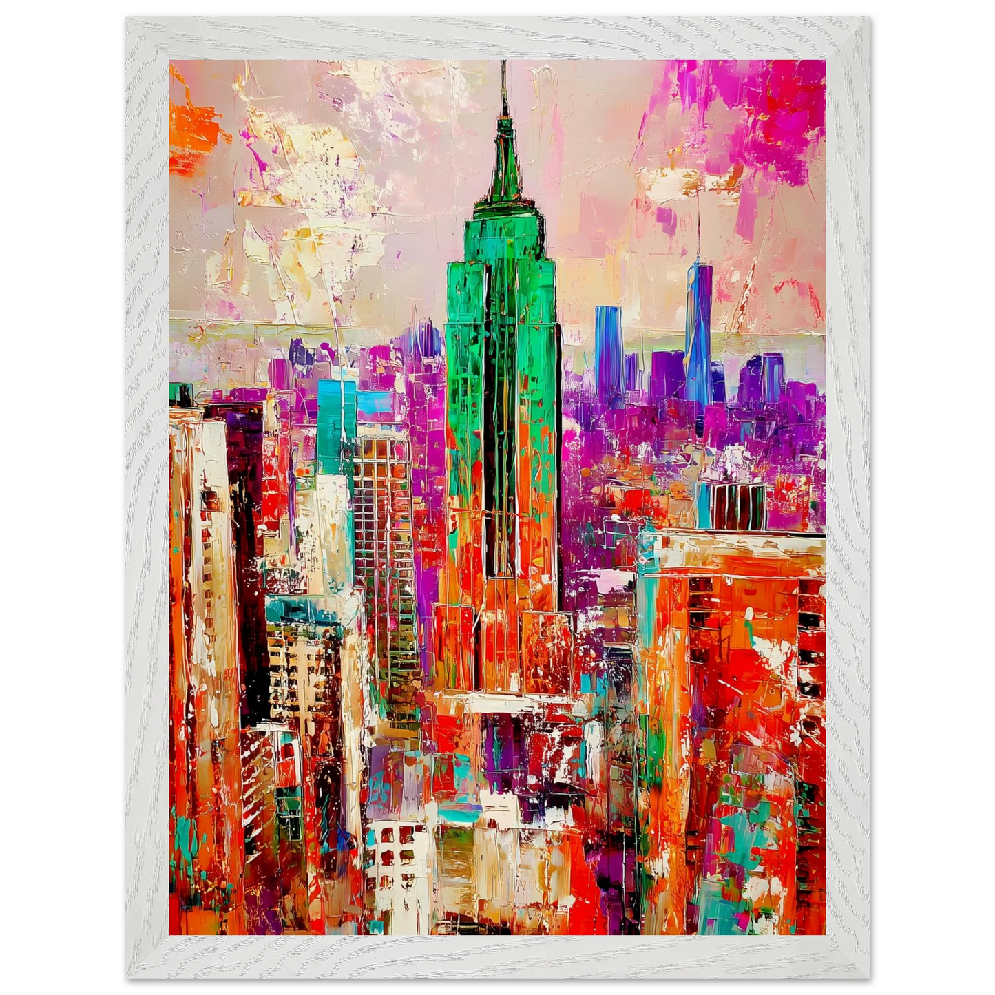 New York en Couleurs — tableau encadre bois — vue 9 — art mural STNCL