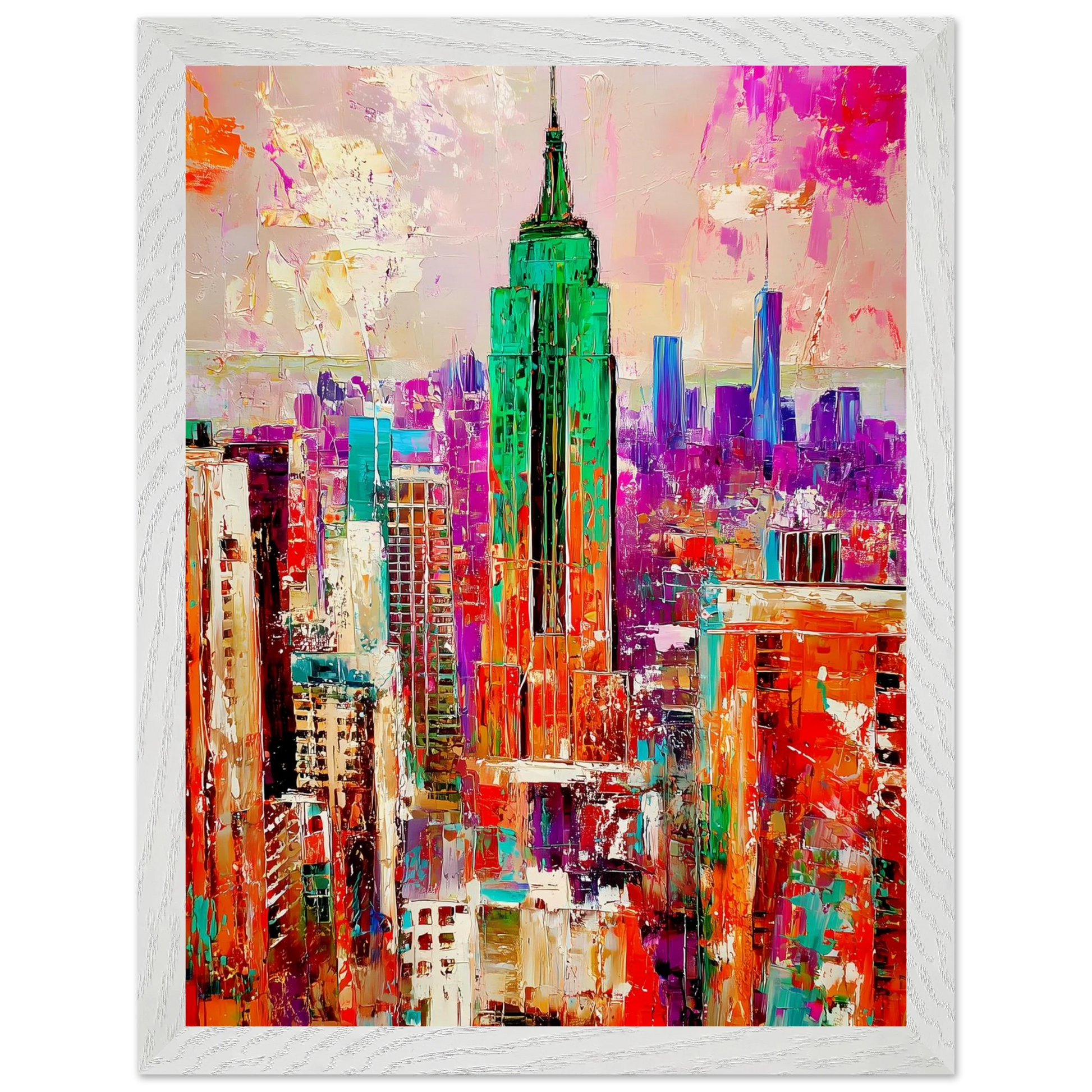 New York en Couleurs — tableau encadre bois — vue 9 — art mural STNCL