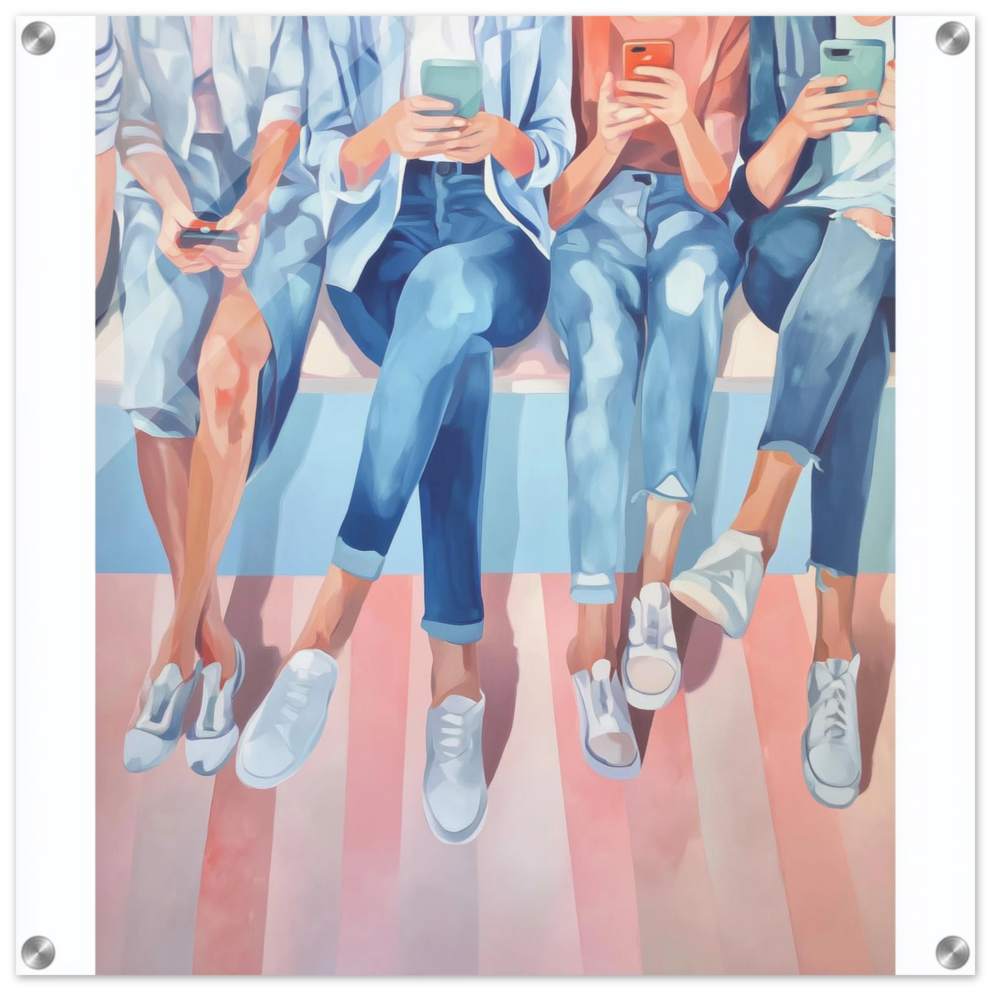 Génération Connectée — tableau plexiglas — art mural STNCL