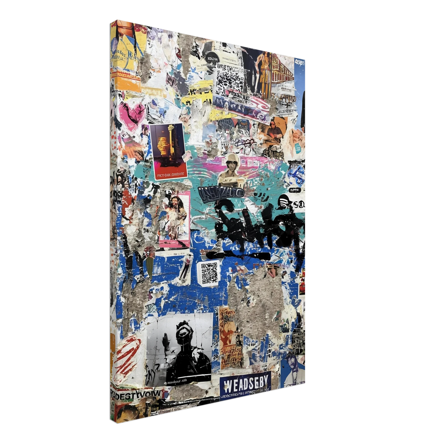 Le Mur Affiché — tableau sur toile — vue 2 — art mural STNCL