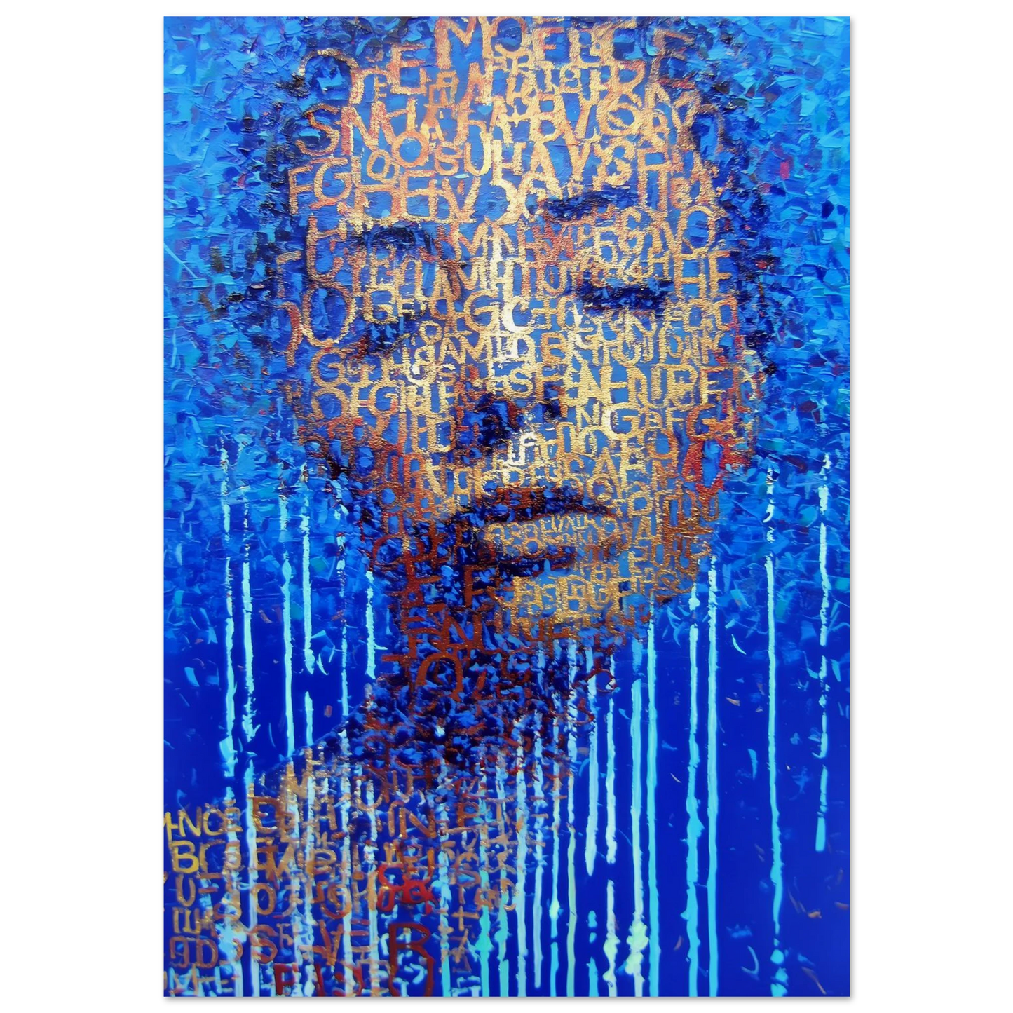 Visage de Lettres — affiche d'art — art mural STNCL