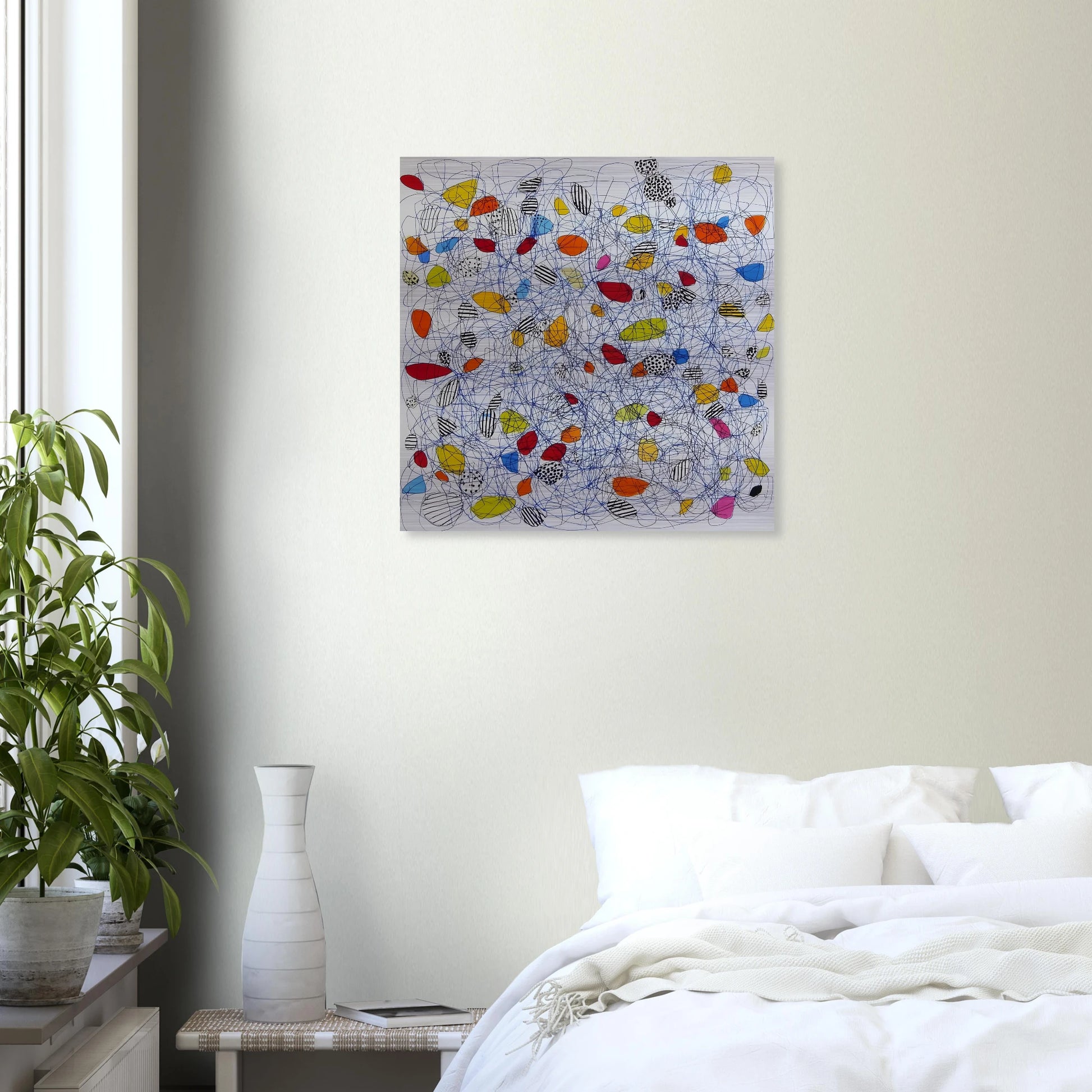 Pelote et Galets — tableau aluminium — vue 6 — art mural STNCL