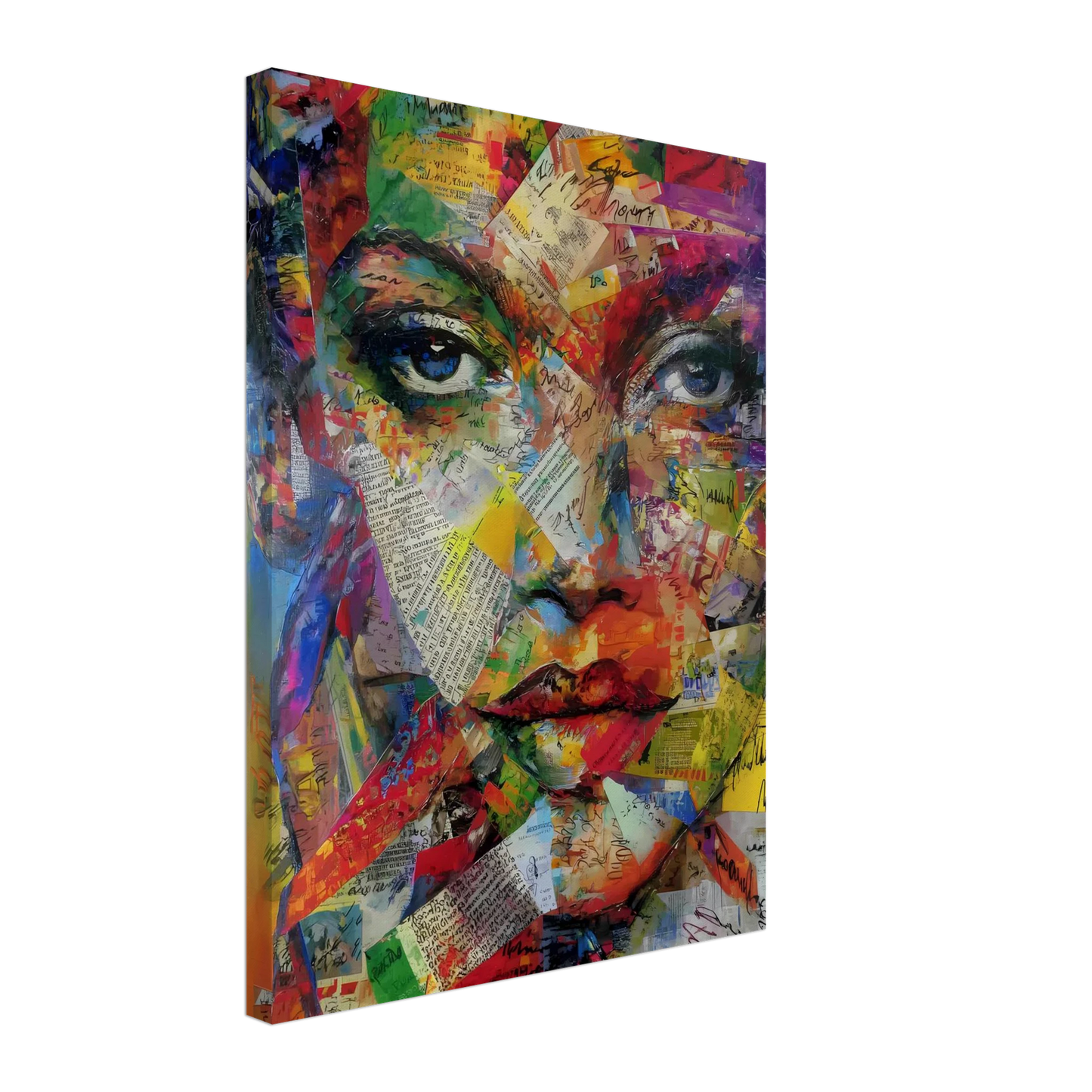 Belle de Papier — tableau sur toile — vue 5 — art mural STNCL