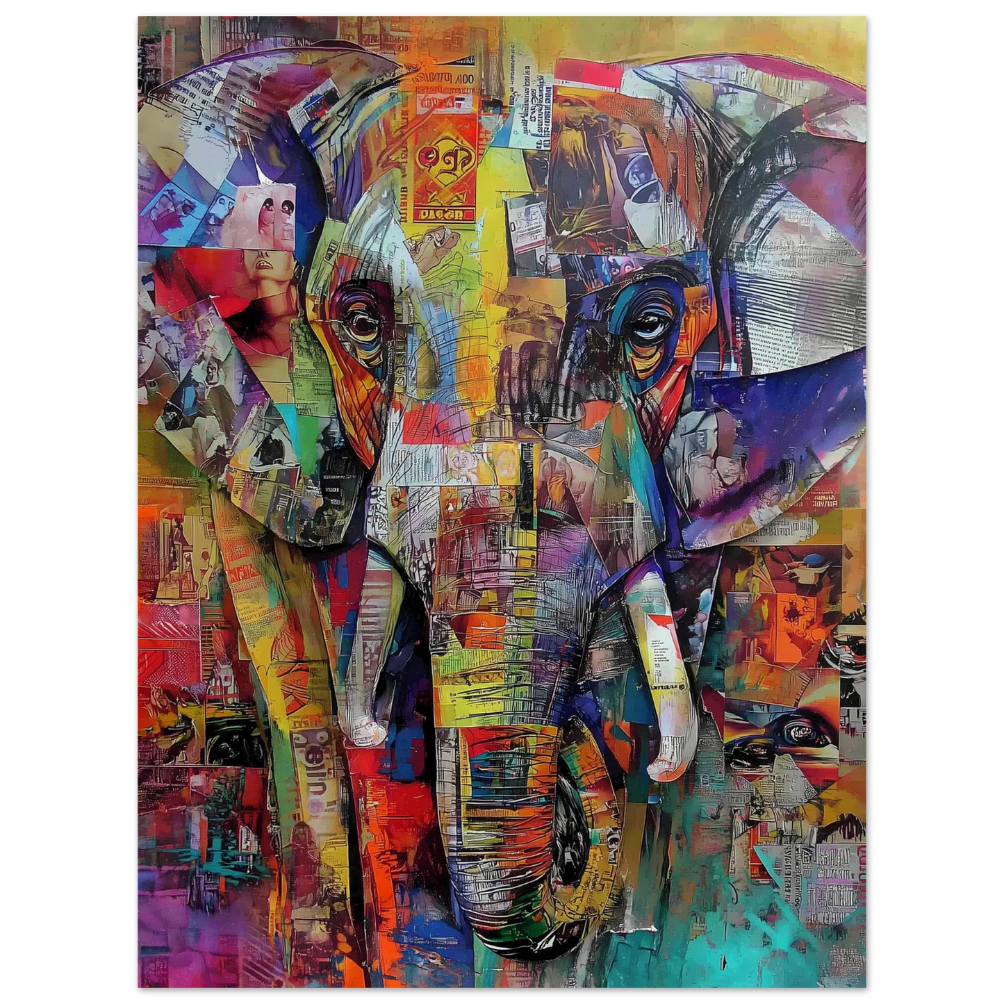 Éléphant de Papier — affiche d'art — vue 2 — art mural STNCL