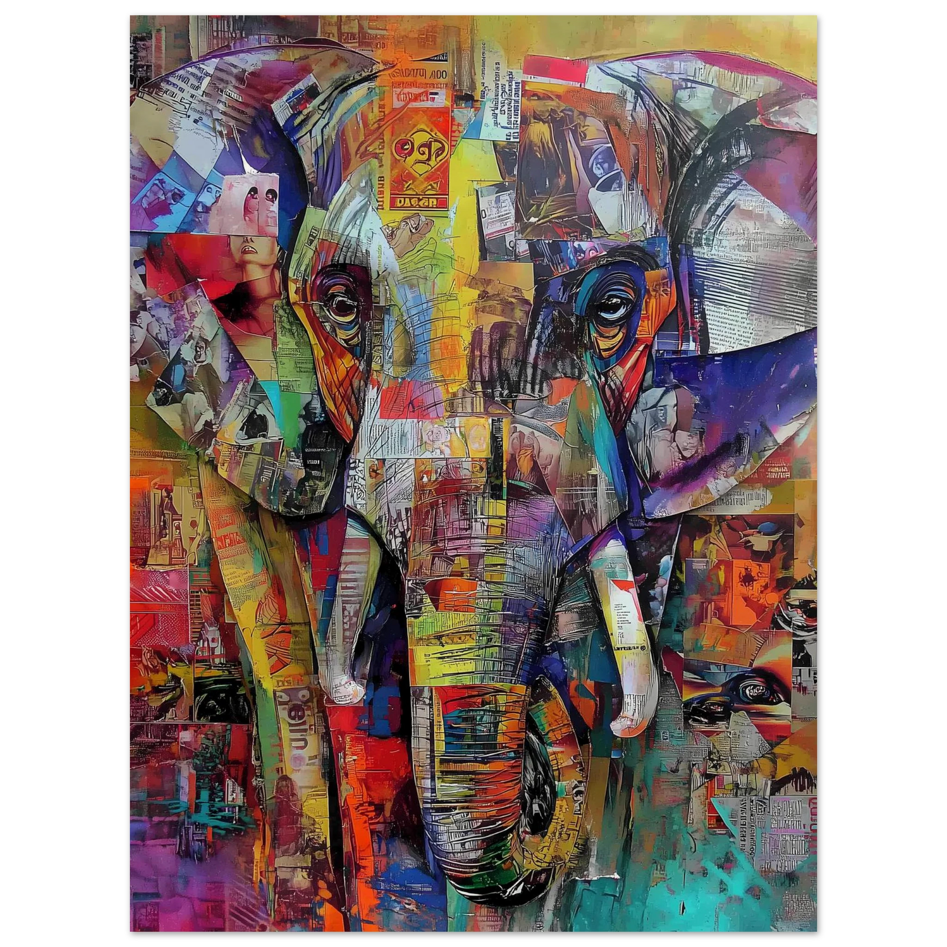 Éléphant de Papier — affiche d'art — vue 2 — art mural STNCL