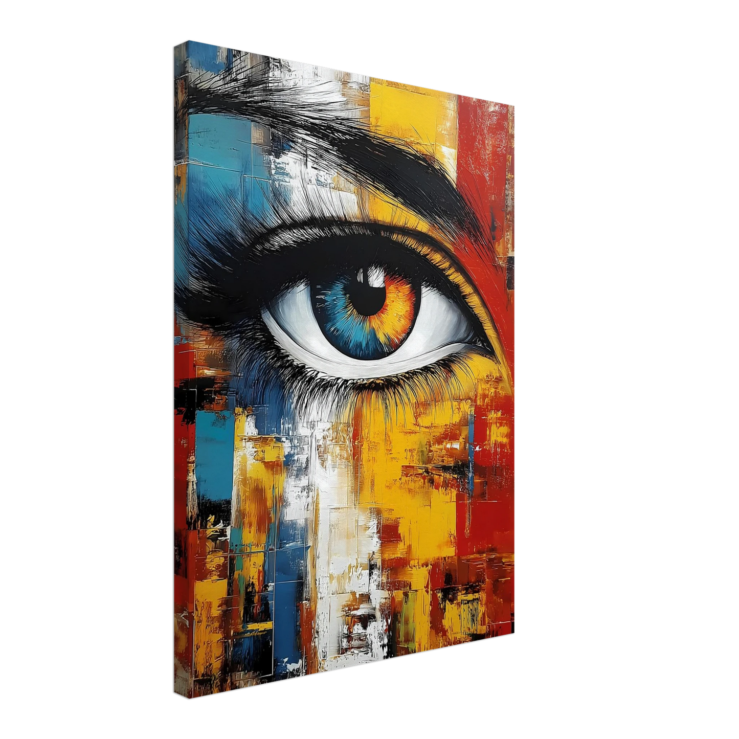 L'Œil Hétérochrome — tableau sur toile — vue 3 — art mural STNCL