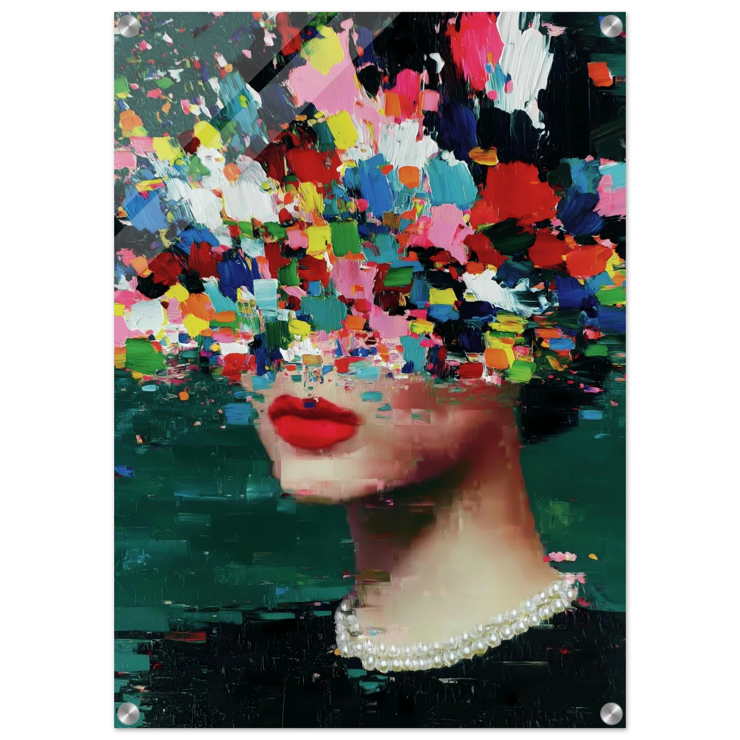 Sous les Fleurs — tableau plexiglas — vue 2 — art mural STNCL