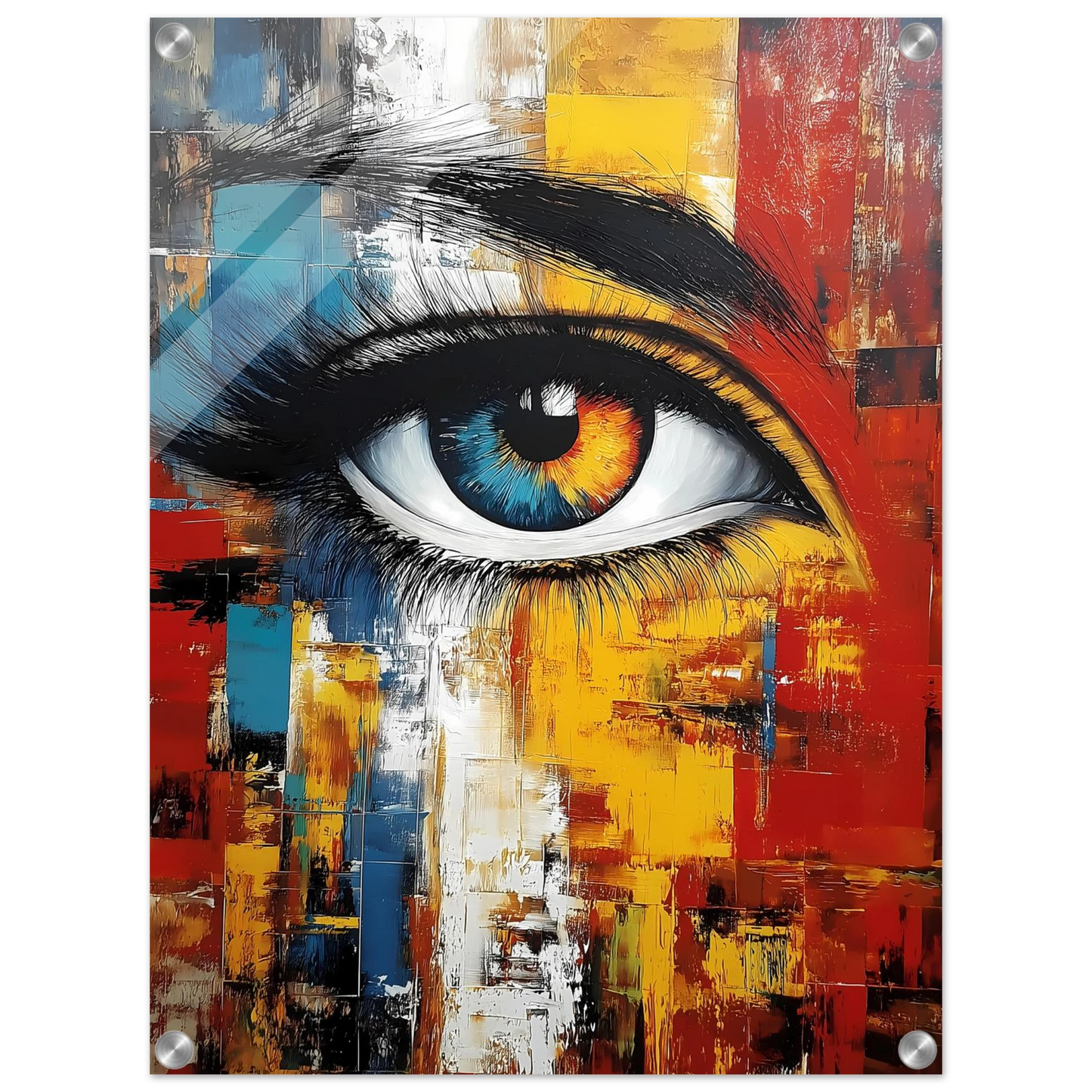L'Œil Hétérochrome — tableau plexiglas — vue 4 — art mural STNCL