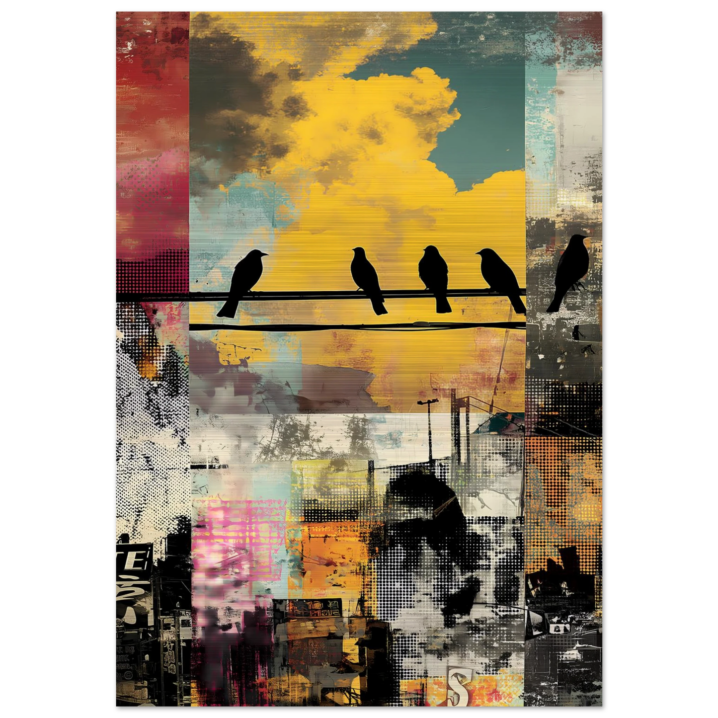 Perchoir Urbain — tableau aluminium — art mural STNCL