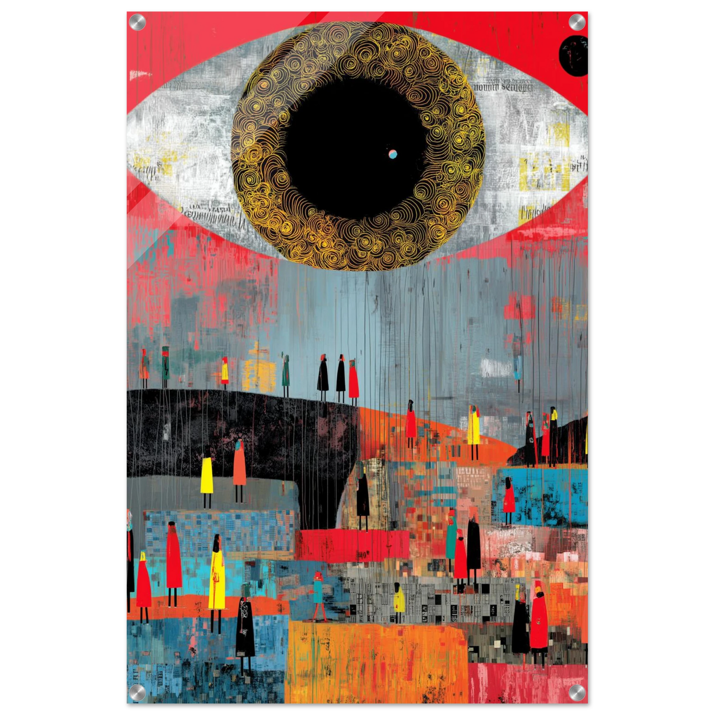 L'Œil qui Gouverne — tableau plexiglas — vue 5 — art mural STNCL