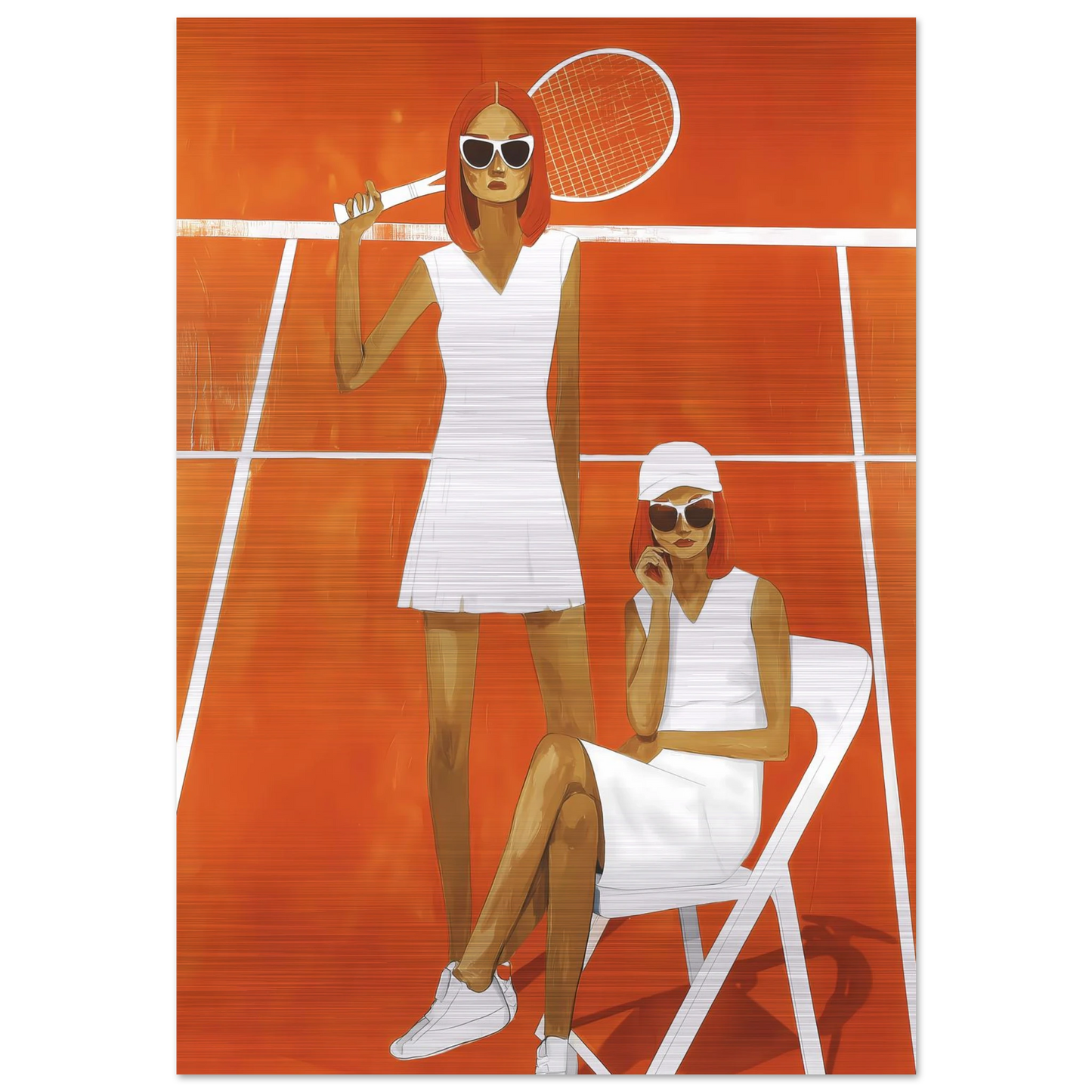 Deux Sets — tableau aluminium — art mural STNCL