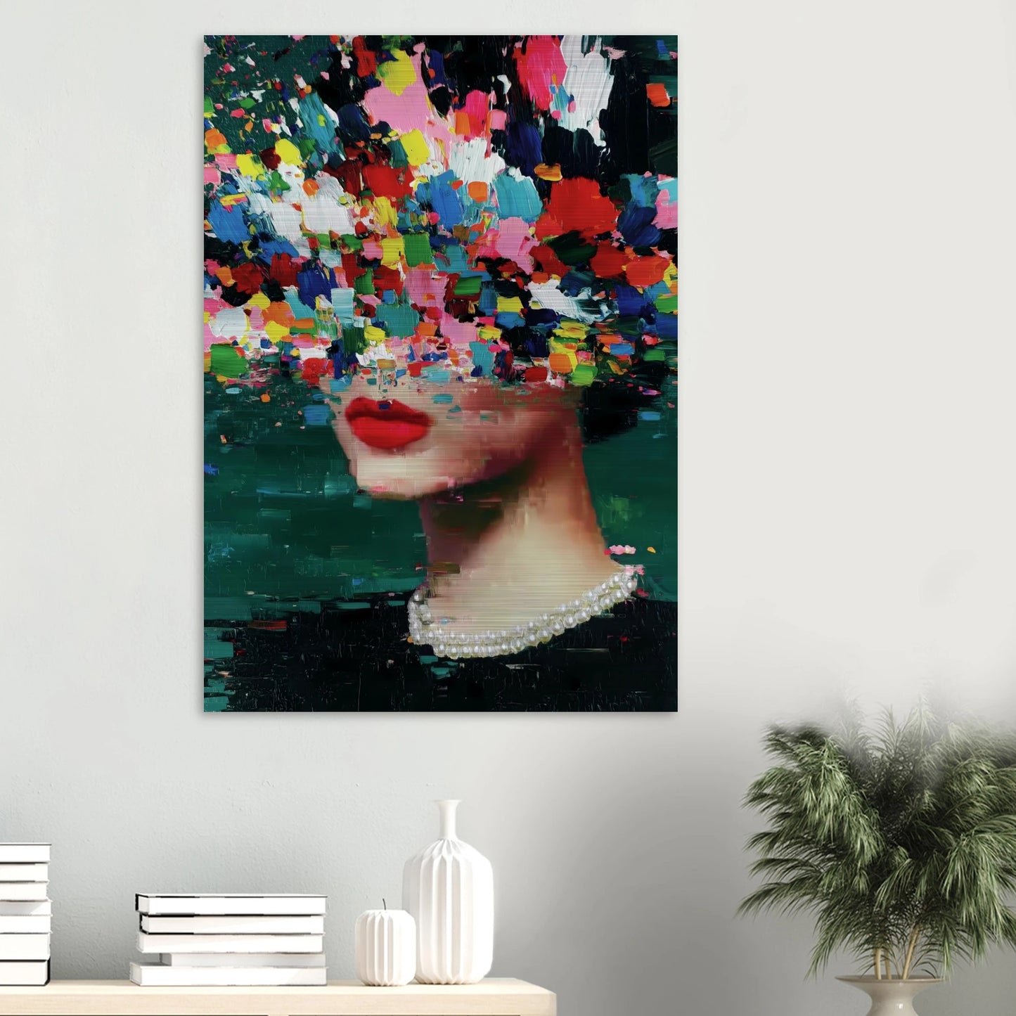 Sous les Fleurs — tableau aluminium — vue 6 — art mural STNCL