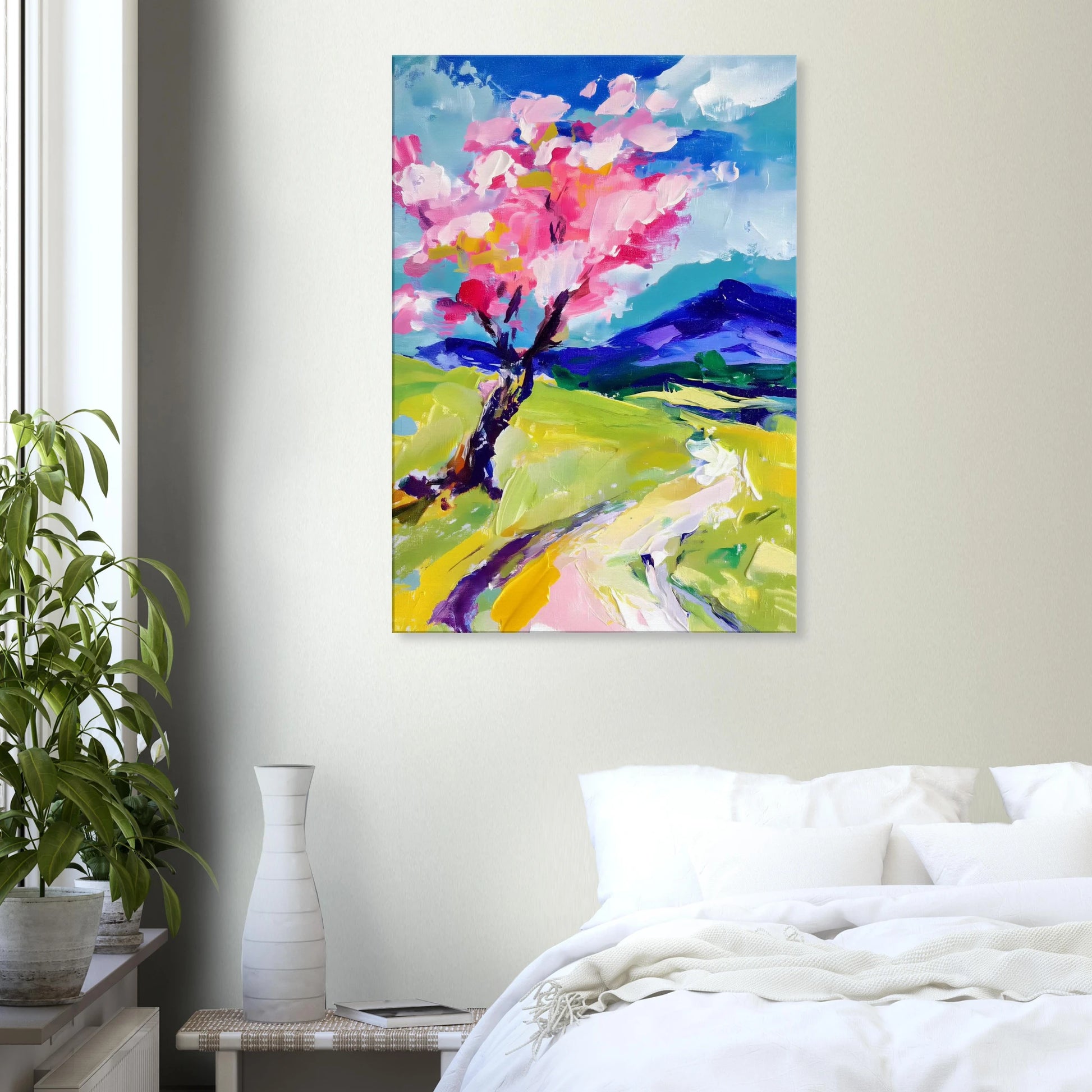 L'Arbre en Fleurs — tableau sur toile — vue 7 — art mural STNCL