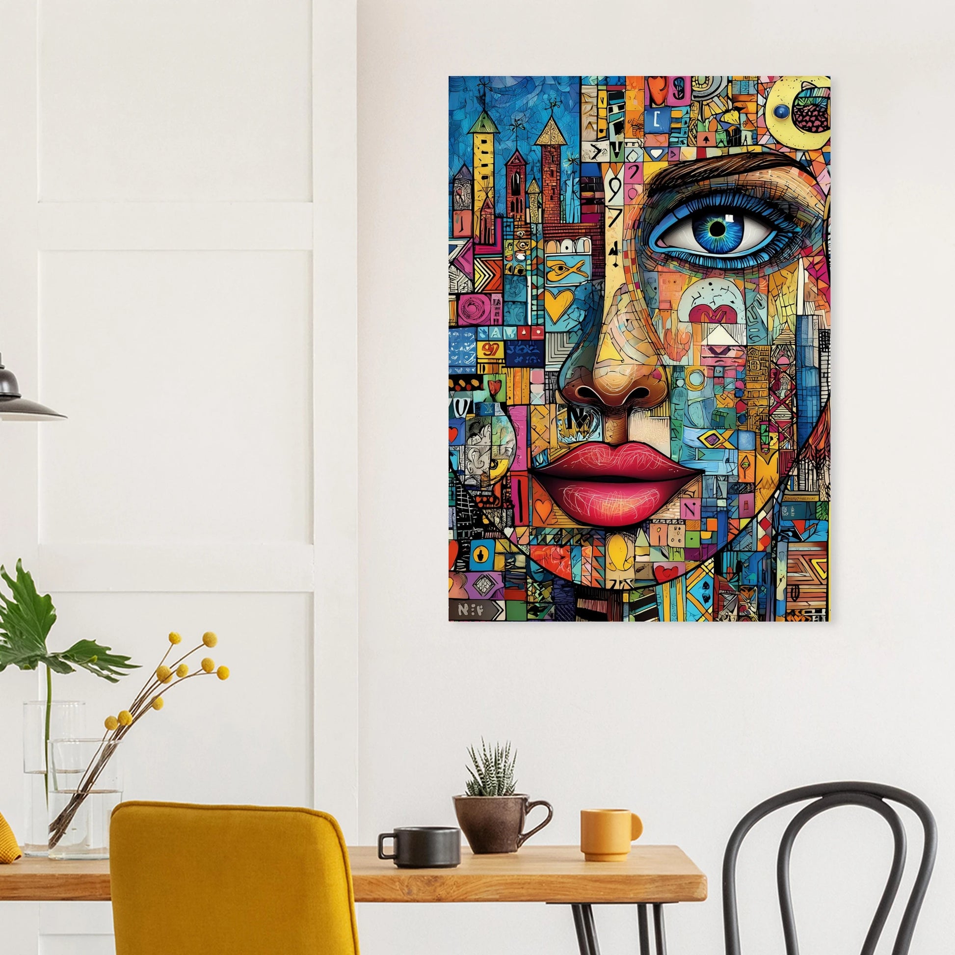 Visage Mosaïque — affiche d'art — vue 8 — art mural STNCL