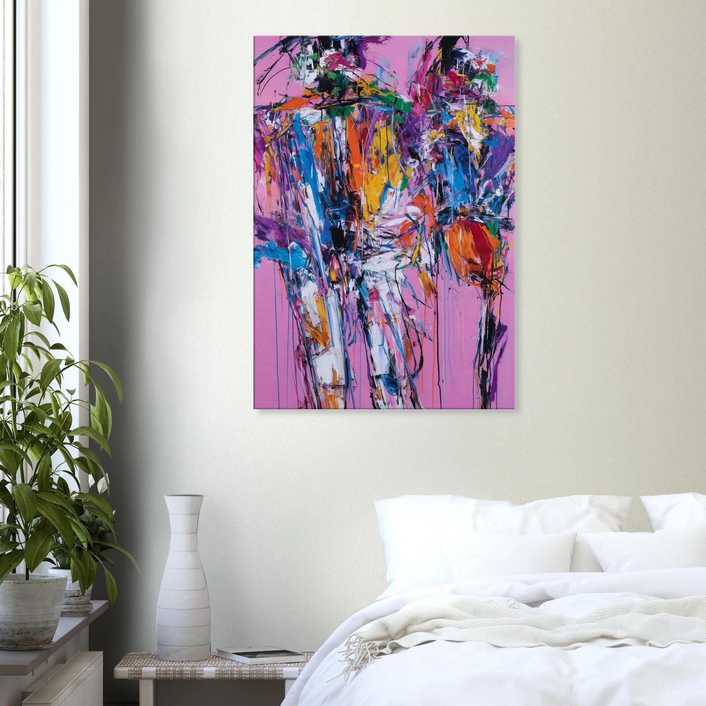 Duo en Tumulte — tableau sur toile — vue 7 — art mural STNCL