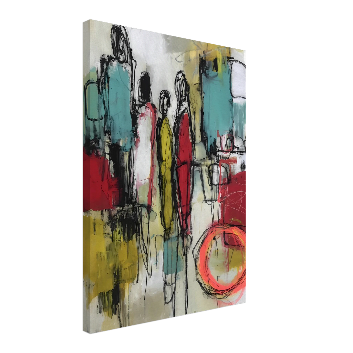 Sédiments d'un Été Brûlé — tableau sur toile — vue 3 — art mural STNCL
