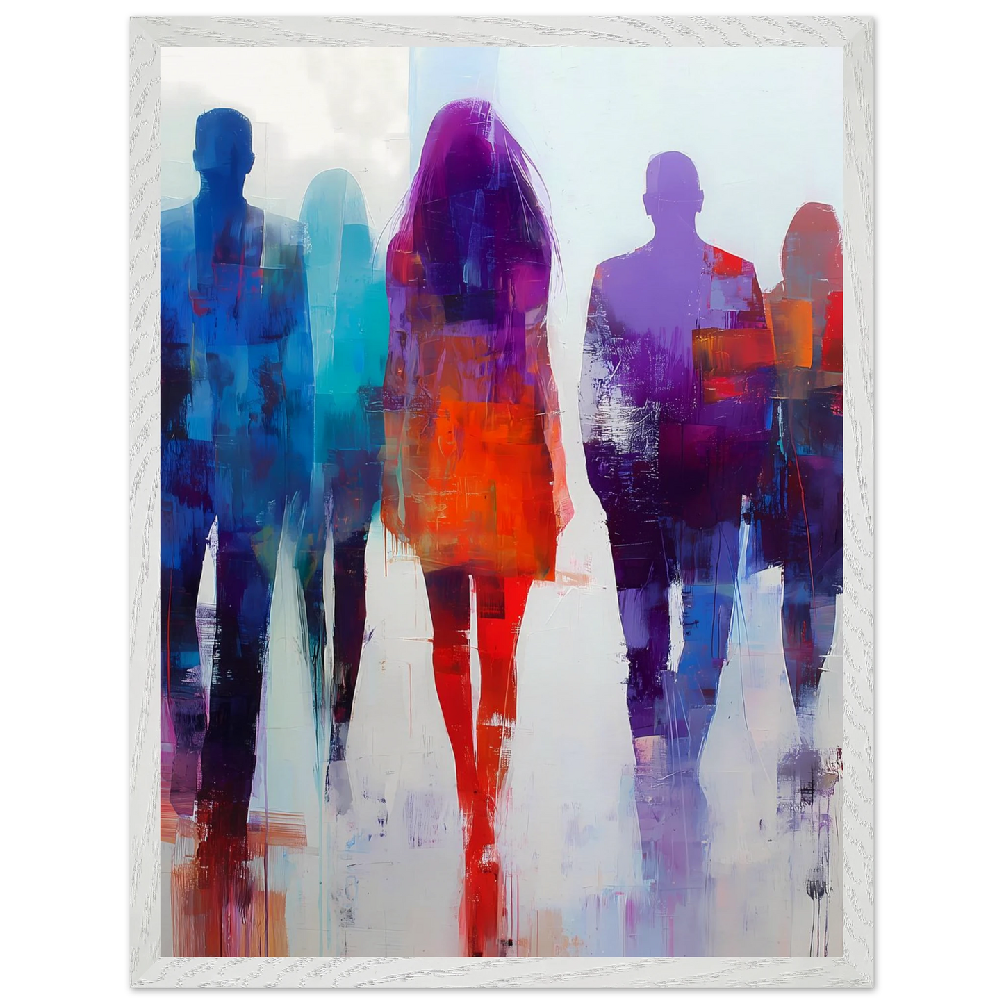 Présences Lumineuses — tableau encadré bois — vue 8 — art mural STNCL