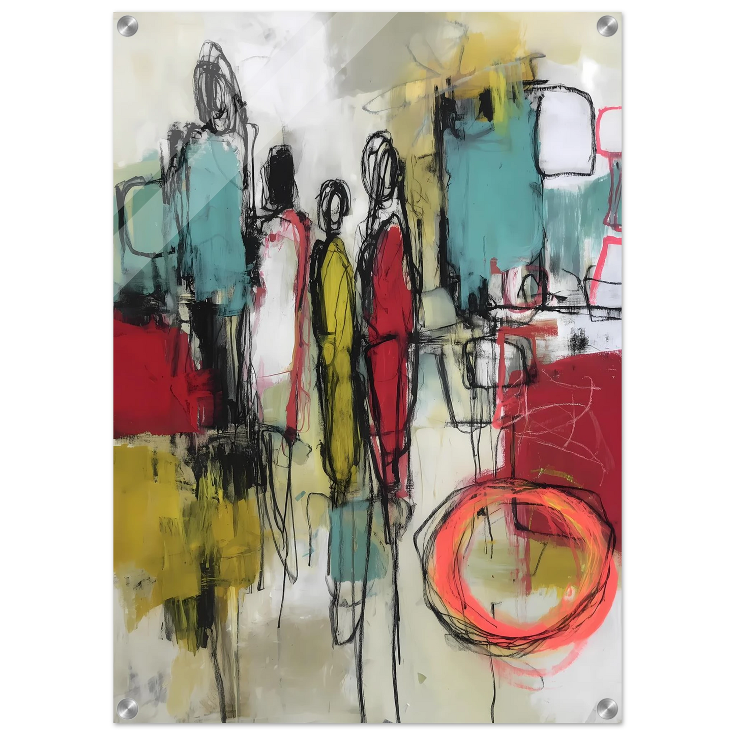 Sédiments d'un Été Brûlé — tableau plexiglas — vue 2 — art mural STNCL