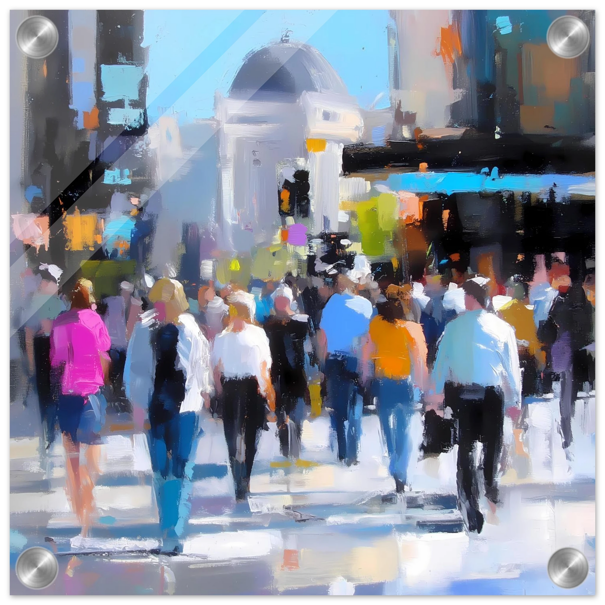 Traversée de Midi — tableau plexiglas — vue 3 — art mural STNCL