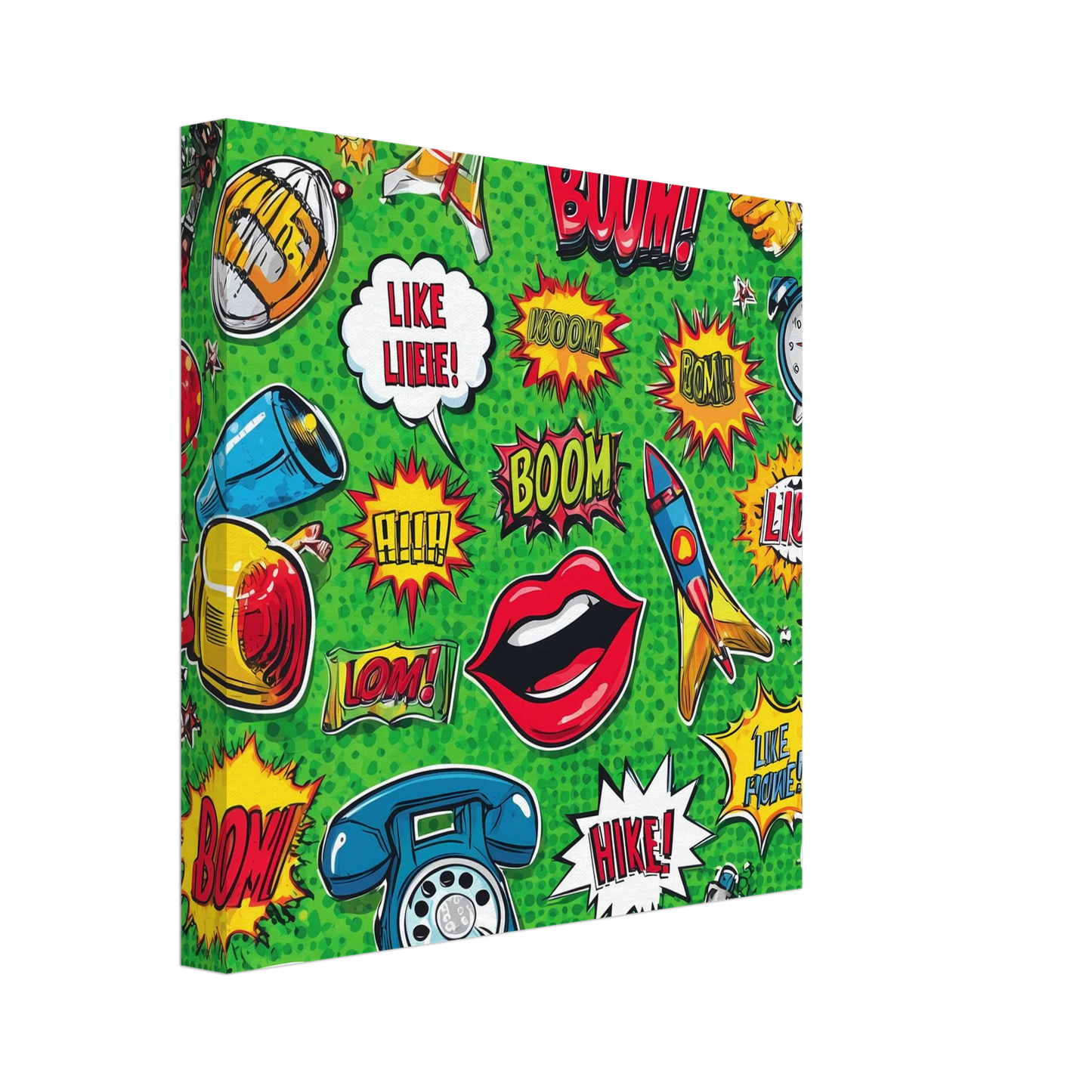 Explosion Pop — tableau sur toile — vue 2 — art mural STNCL