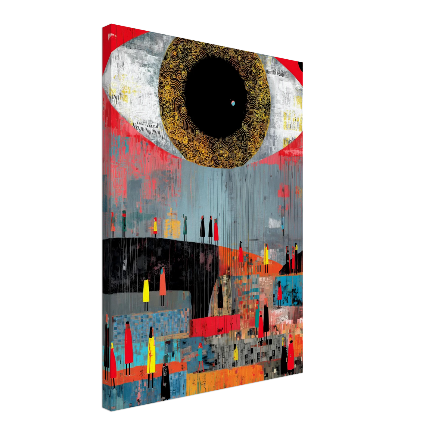 L'Oeil et la Foule — tableau sur toile — vue 3 — art mural STNCL