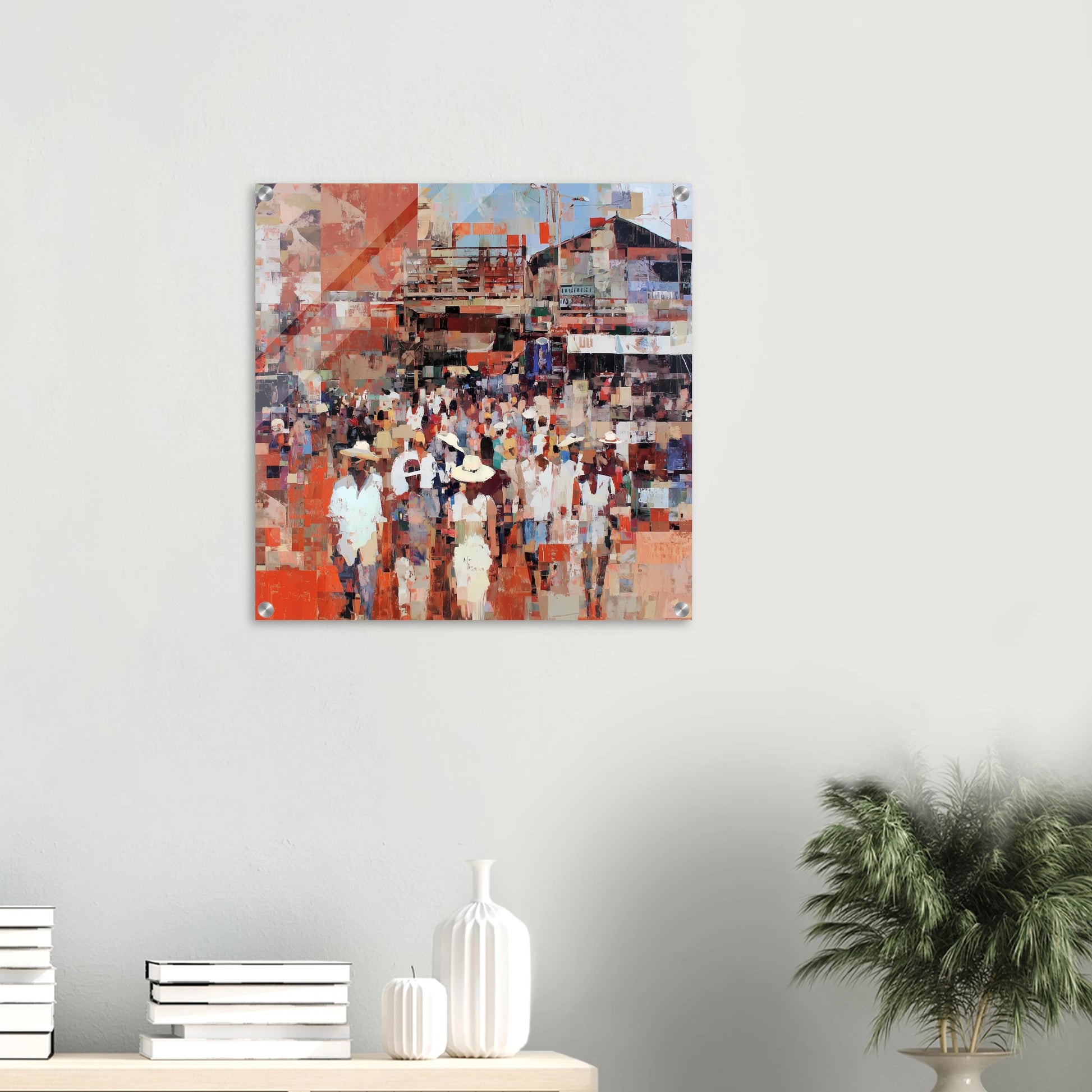 Marché en Couleurs — tableau plexiglas — vue 5 — art mural STNCL