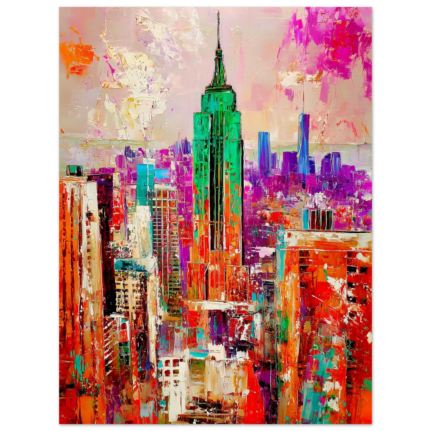 New York en Couleurs — affiche d'art — vue 3 — art mural STNCL