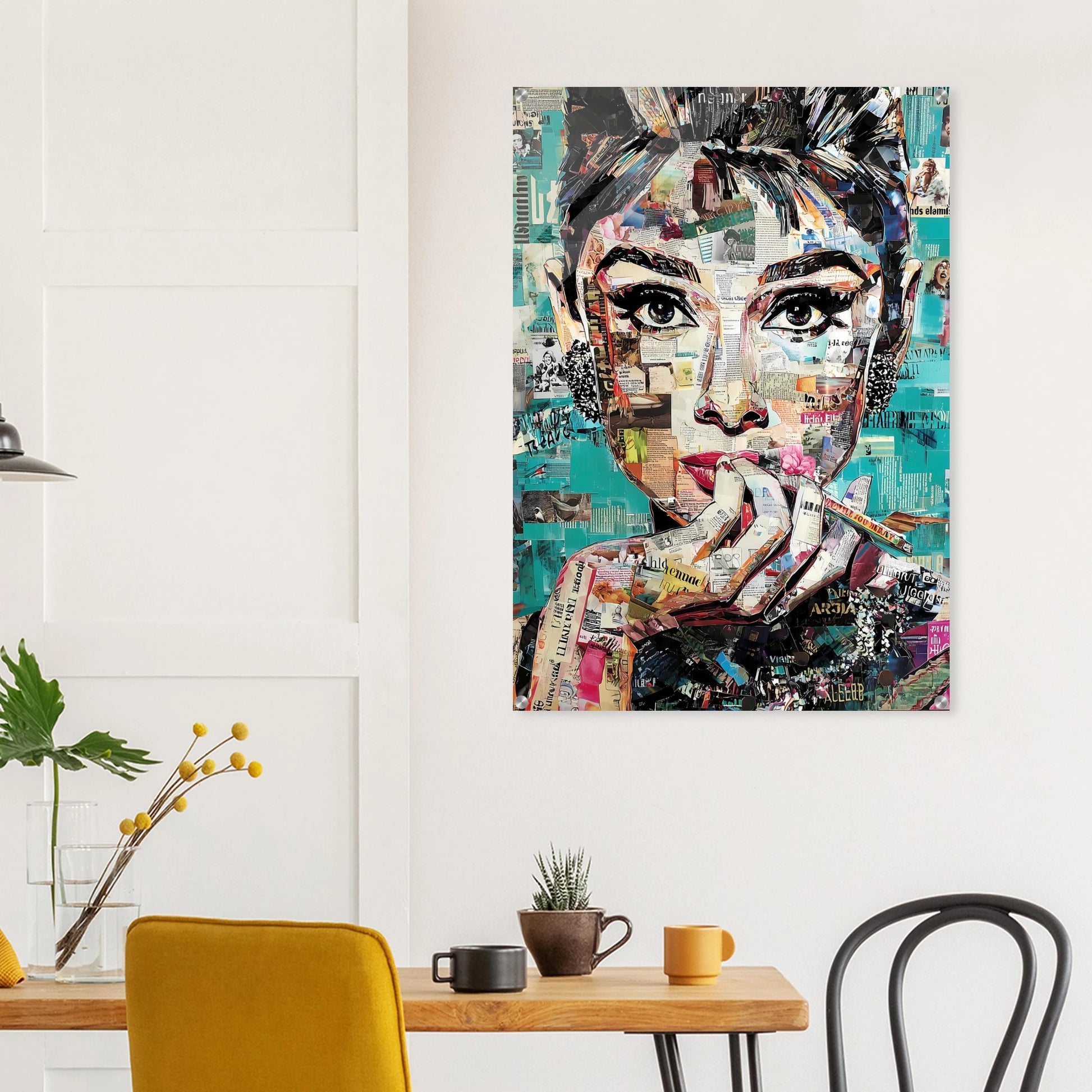 Regard de Papier — tableau plexiglas — vue 8 — art mural STNCL