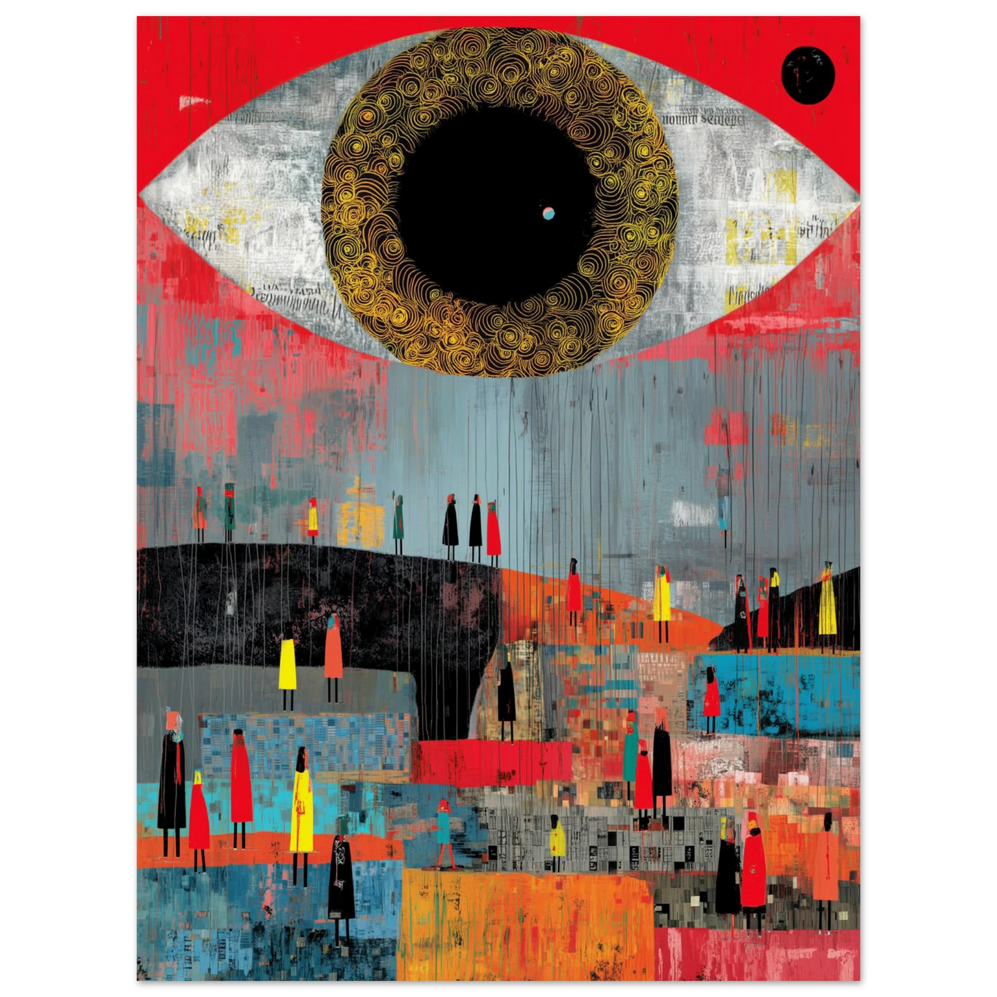 L'Œil qui Gouverne — affiche d'art — vue 4 — art mural STNCL
