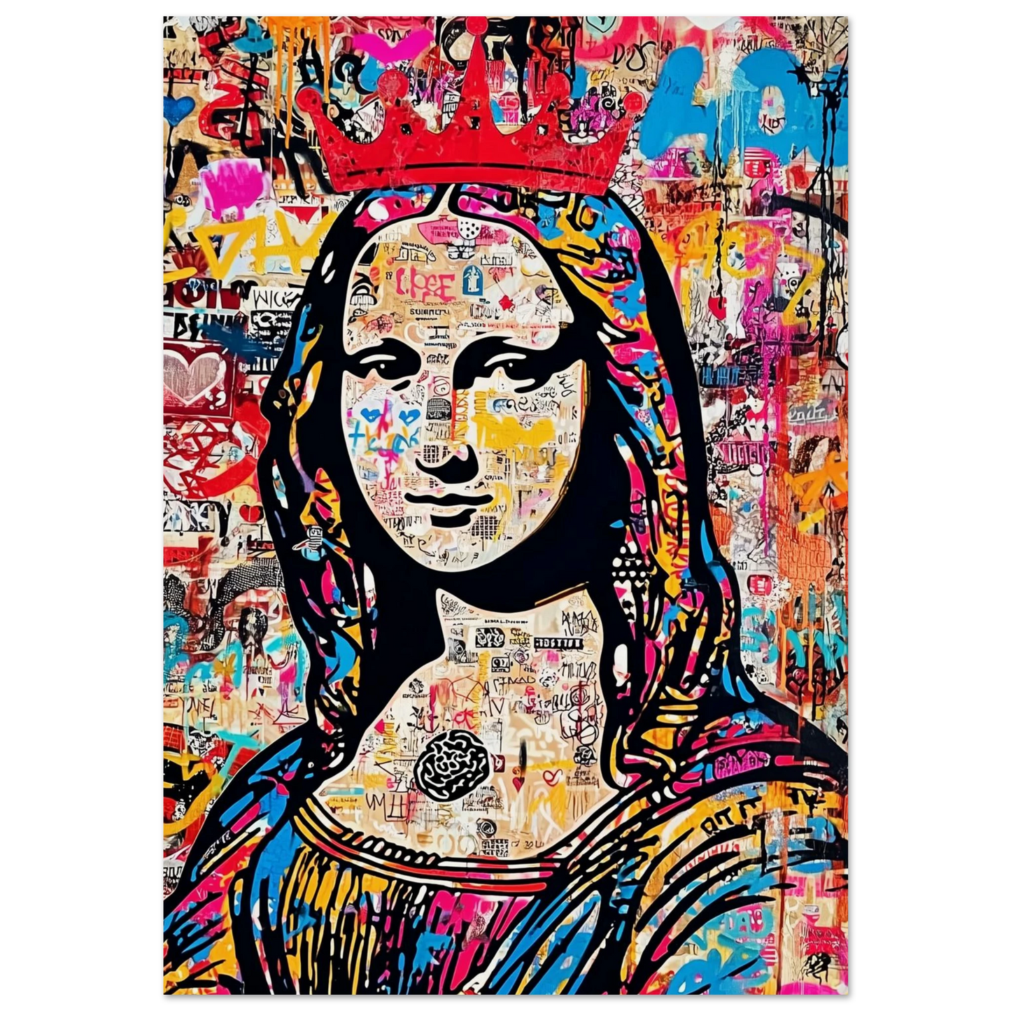 La Joconde Couronnée — affiche d'art — art mural STNCL