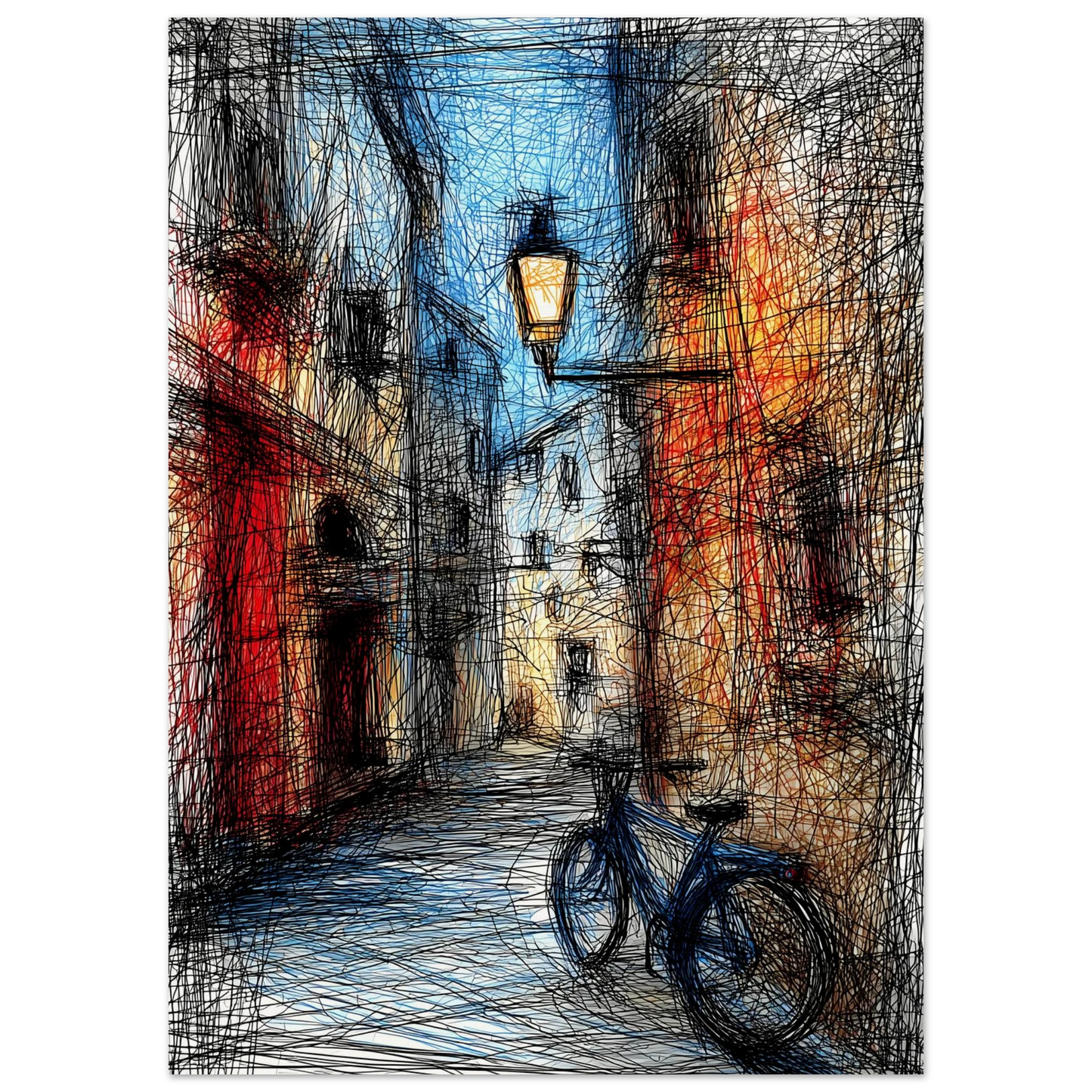Ruelle à la Lanterne — affiche d'art — vue 5 — art mural STNCL