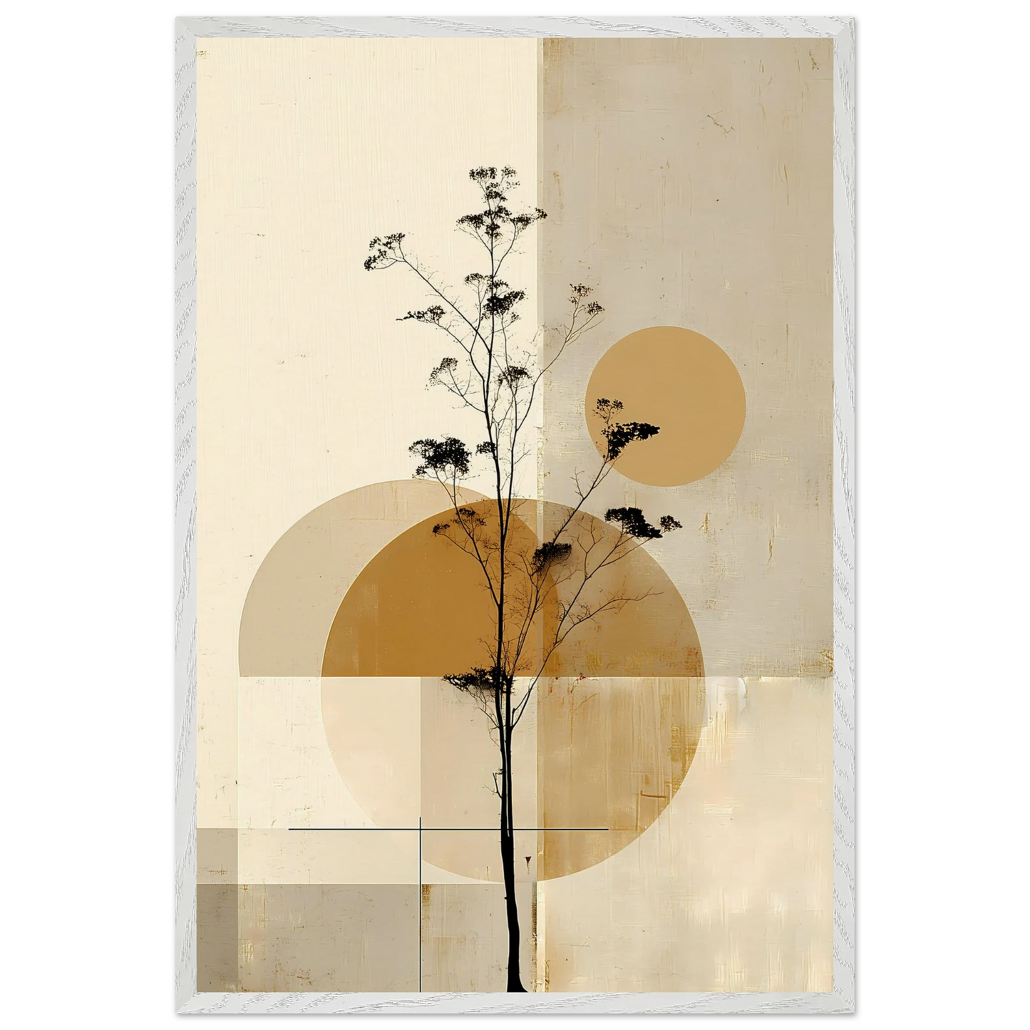 Silhouette au Clair de Lune — tableau encadré bois — vue 7 — art mural STNCL